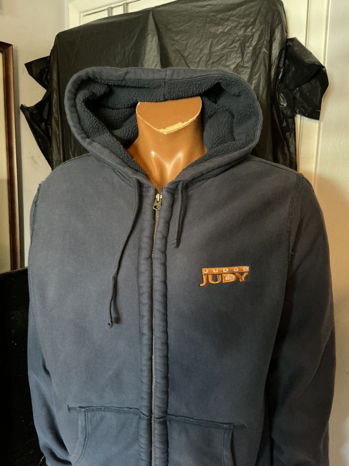 J.Crew Judge Judy J. Crew Fleece Sherpa Embroidered Full Zip Hoodie Size US XL / EU 56 / 4 - 10 Thumbnail