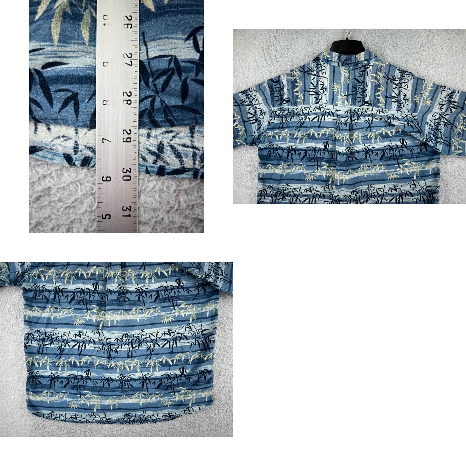 Vintage Summa Shirt Men XL Blue Palm Tree Silk Blend Short Sleeve Hawaiian Button-Up Casual Size US XL / EU 56 / 4 - 9 Thumbnail
