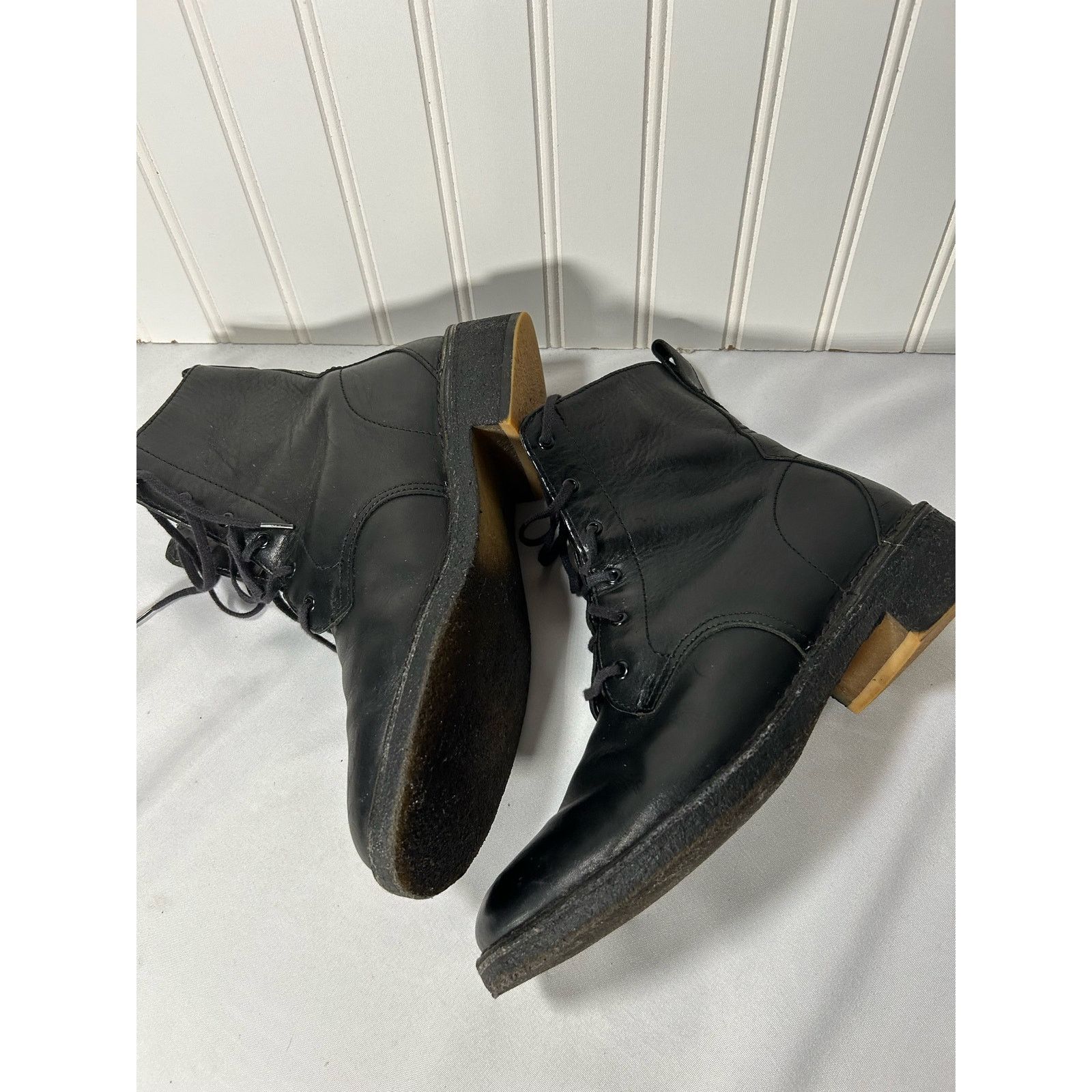 Clarks Clarks Originals Maru Mali Combat Boots Black Leather Size 9 Grailed