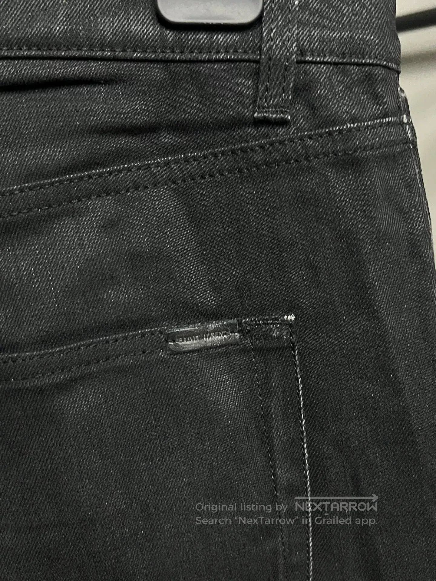 Saint Laurent Paris SLP Black Jeans. Size US 34 / EU 50 - 4 Thumbnail