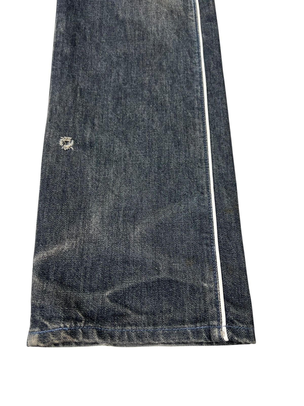 Neighborhood Vintage Neighborhood Japan Fade Denim Hybrid Leather Jeans Size US 30 / EU 46 - 13 Thumbnail