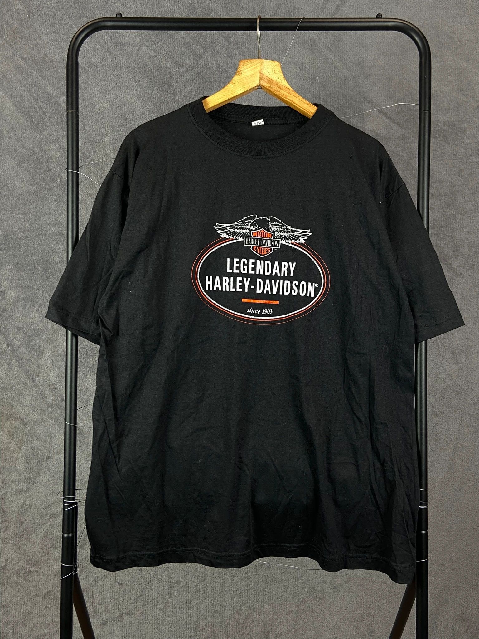 Harley Davidson Vintage Motor Black Tee / Clean Garage Americana (L) Size US L / EU 52-54 / 3 - 1 Thumbnail