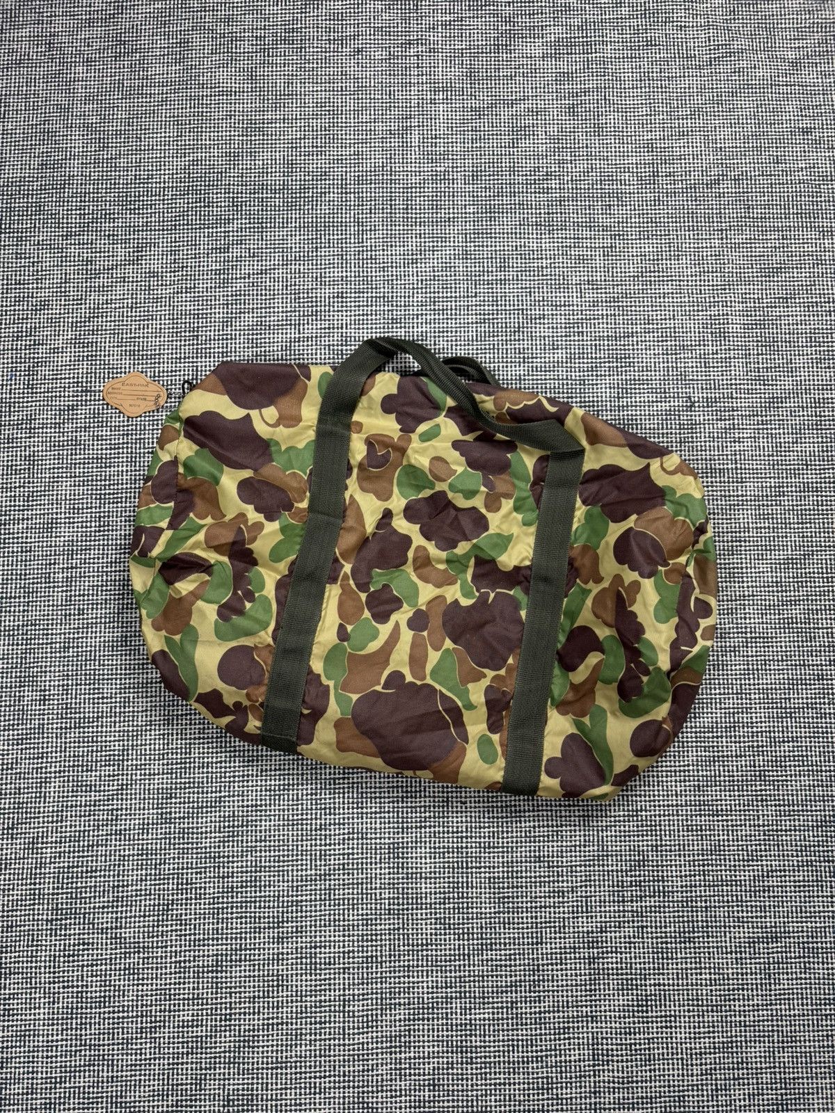 vintage made in usa eastpak made in usa frog camo duffle bag