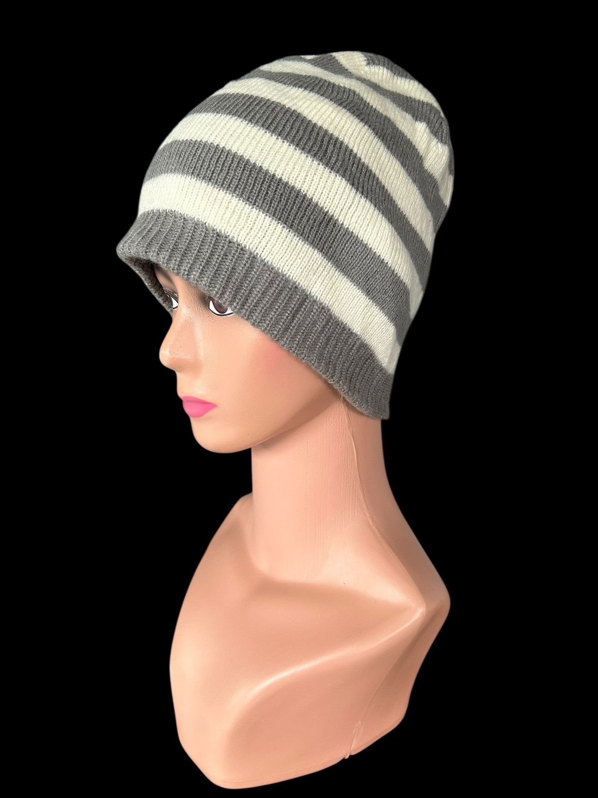 Tete Homme TETE HOMME Stripe Japanese Beanie Hats Size ONE SIZE - 2 Thumbnail