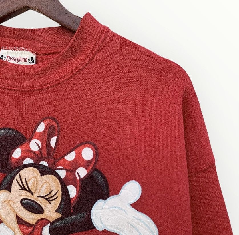 Disney × Vintage Vintage 90s Disneyland Minnie Sweatshirt Size L / US 10 / IT 46 - 4 Thumbnail