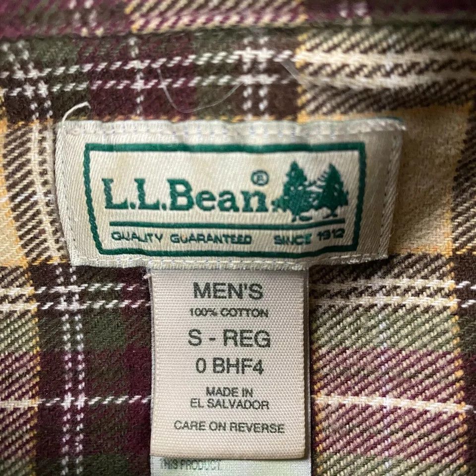 L.L. Bean LL Bean Flannel Shirt Small Regular Plaid Button Down Mens Size US S / EU 44-46 / 1 - 4 Thumbnail