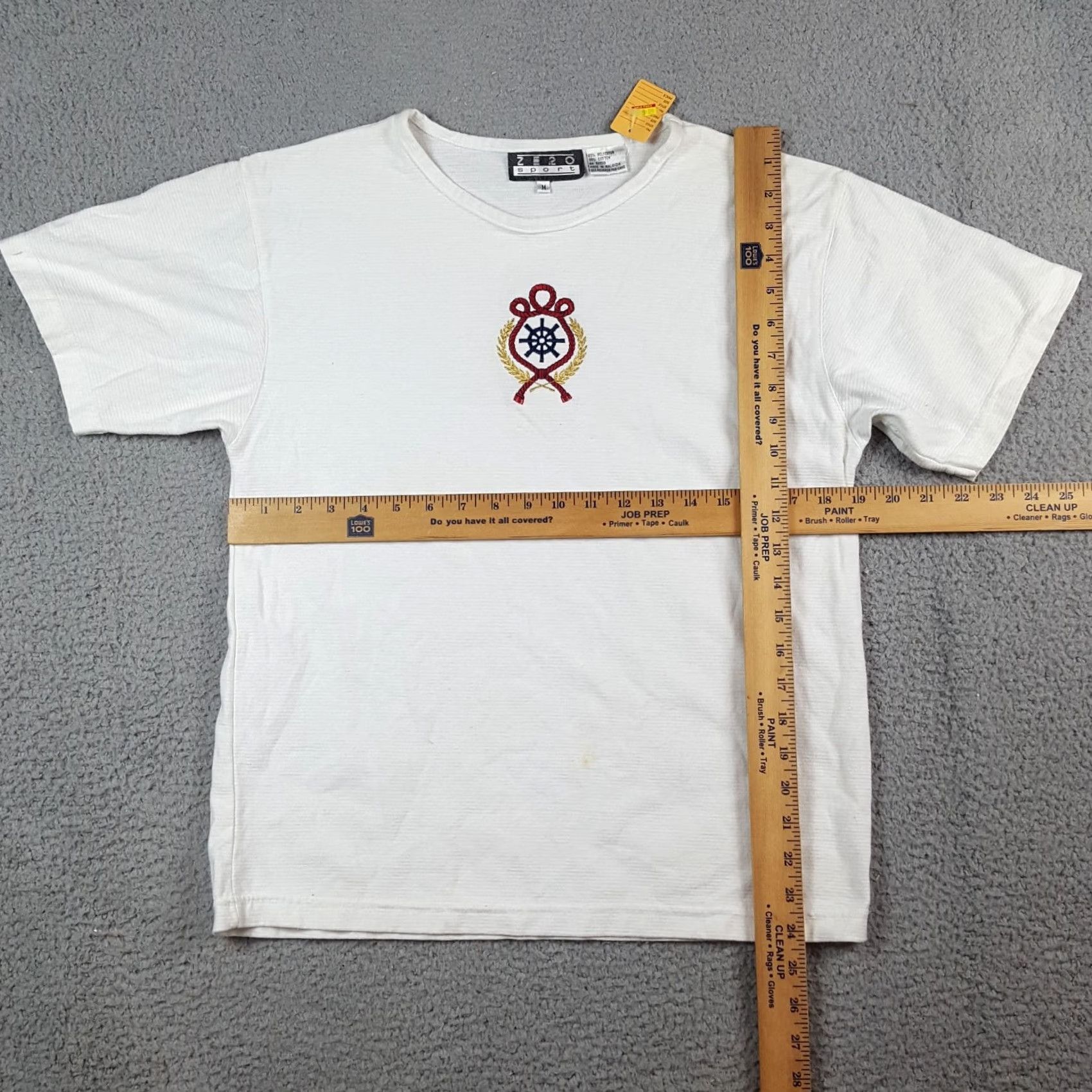 Vintage VINTAGE 90s Nautical Boat Women's Size M T-Shirt Top Short Sleeve Crew Neck Cotton Embroidered White Beach Shirt Mens? No Size M / US 6-8 / IT 42-44 - 8 Thumbnail