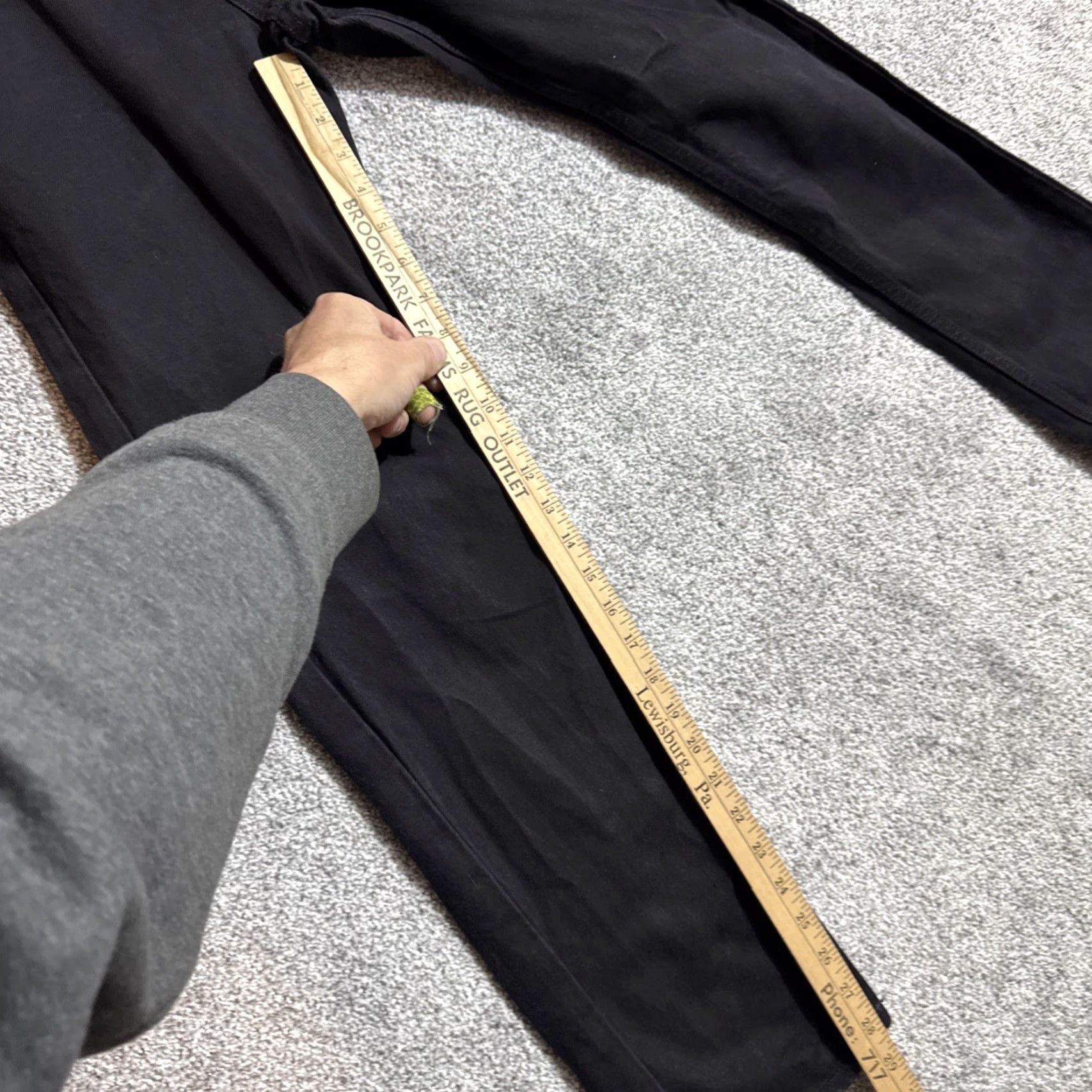 Mossimo Mossimo Slim Straight Jeans Men 28x30 Denim 5-Pocket Black Cotton Streetwear Grunge Edgy Y2K Vintage Style Mens Size US 28 / EU 44 - 4 Thumbnail