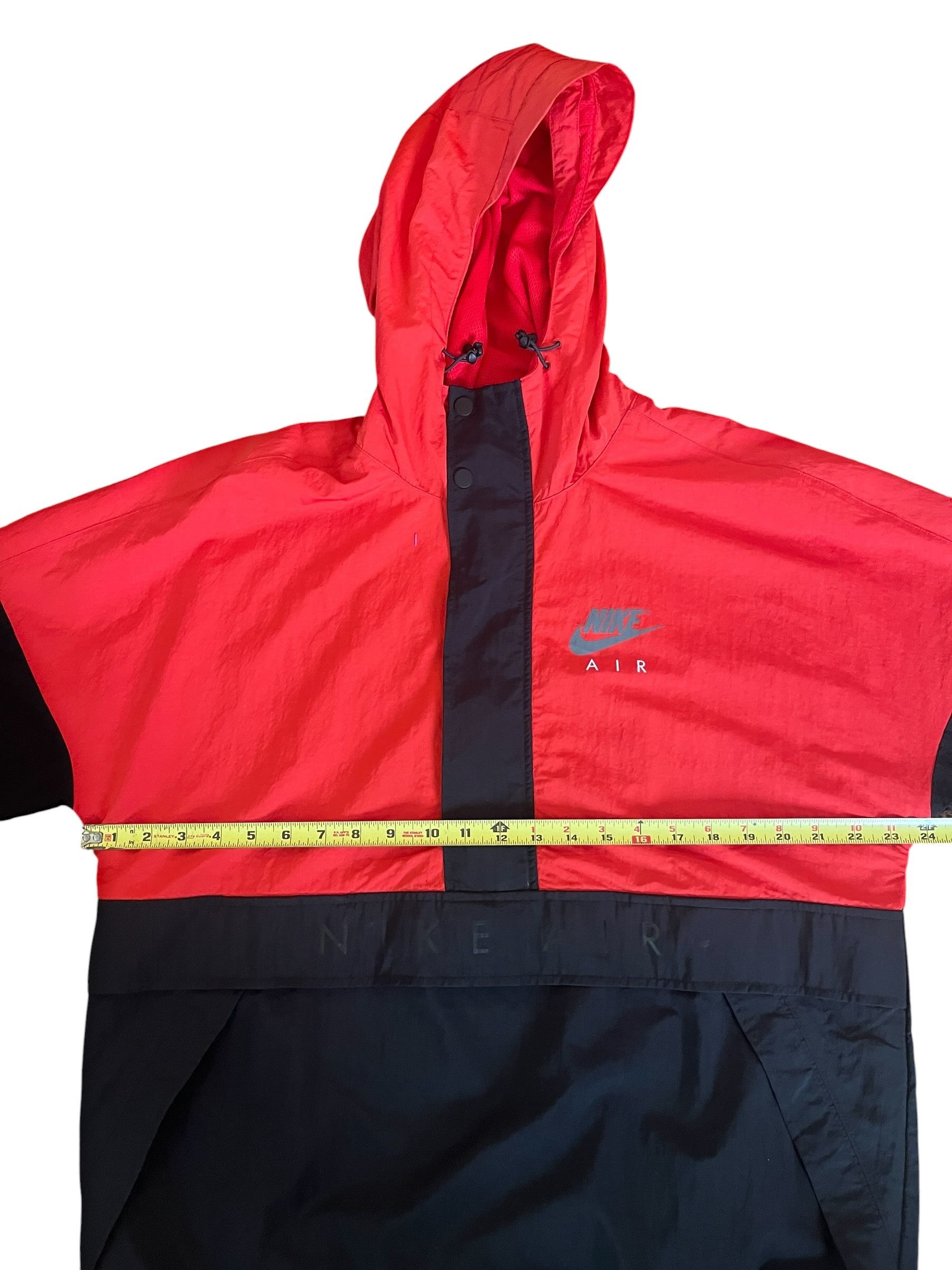 Nike Nike Air Woven Half-Zip Windbreaker Red Black M Size US M / EU 48-50 / 2 - 4 Thumbnail