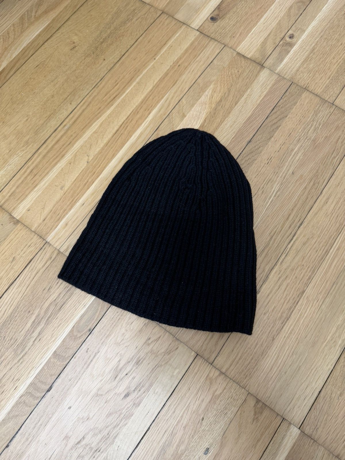Prada Prada Sport Linea Rossa Red Logo Beanie - Black 100% Wool Size ONE SIZE - 2 Thumbnail