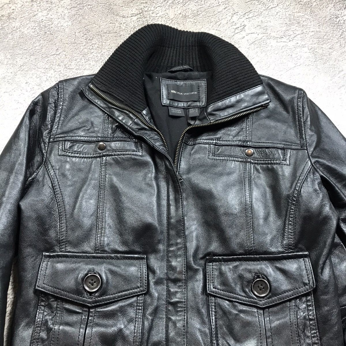 Vintage Vintage 90s Y2K Bomber Jacket Black Streetwear Archive L Size L / US 10 / IT 46 - 2 Thumbnail