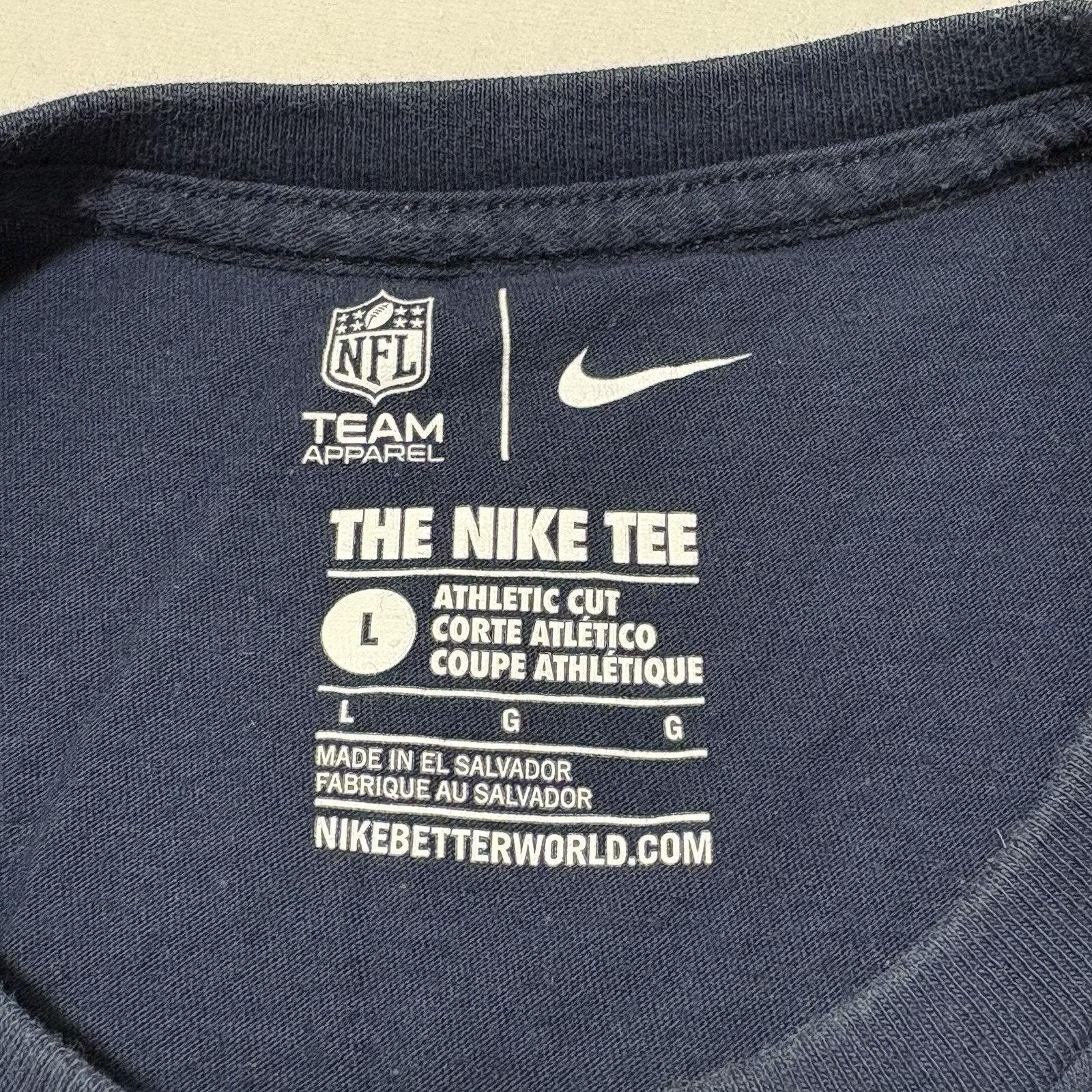 Nike Nike New England Patriots Large Athletic Graphic T Shirt NFL Size US L / EU 52-54 / 3 - 3 Thumbnail