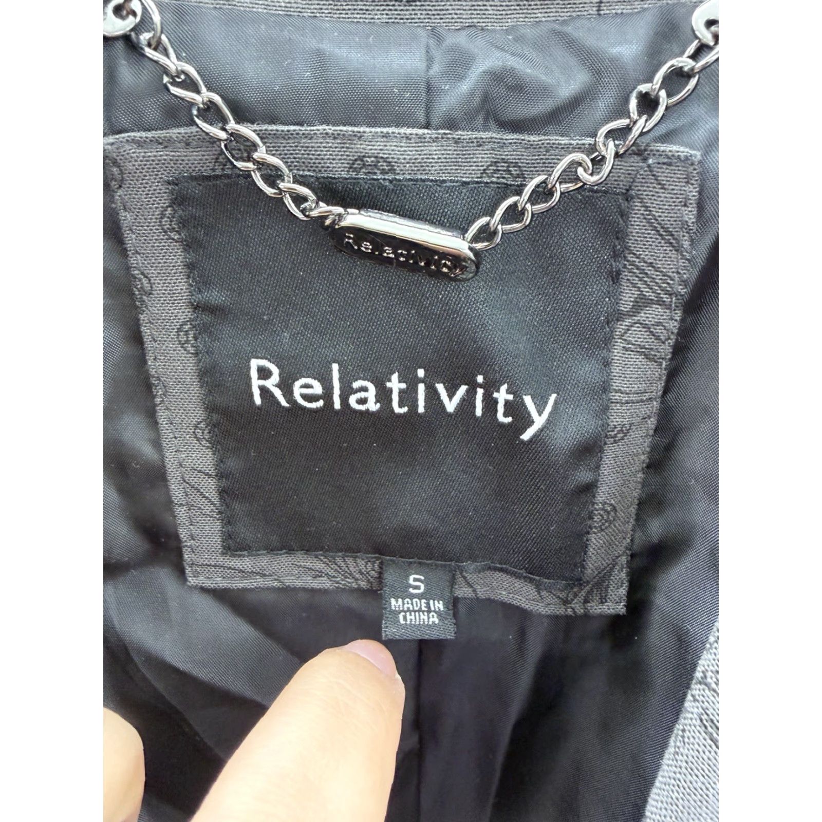 Vintage Relativity Jacket Size Small Black Floral Button Up NWTs Womens Size S / US 4 / IT 40 - 3 Thumbnail