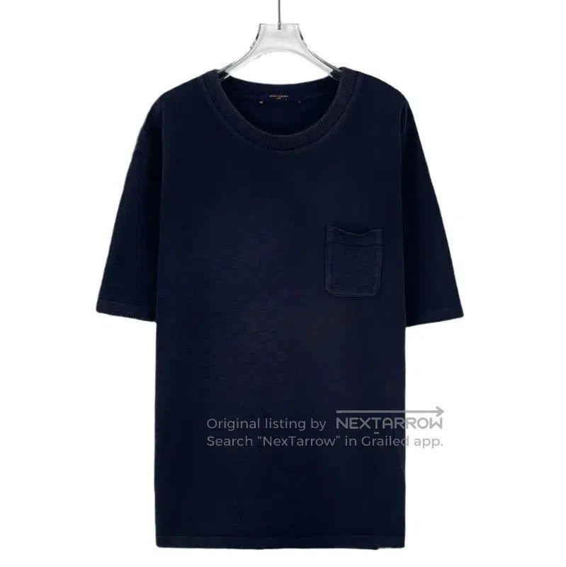 Louis Vuitton Louis Vuitton Blue Cotton XXL Men's T-Shirt . Size US XXL / EU 58 / 5 - 1 Thumbnail