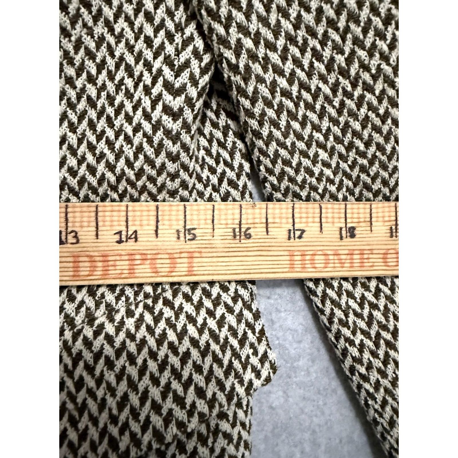 Escada VINTAGE Escada Blazer Womens 38 Brown Herringbone Wool Tweed Three-Button Notch Lapel Tailored Office Workwear Fall Mens? Size XS / US 0-2 / IT 36-38 - 7 Thumbnail