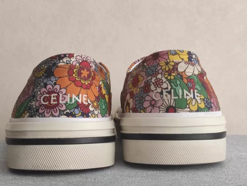 Celine Celine Hedi Floral Skate Shoes Size US 8 / EU 41 - 4 Thumbnail