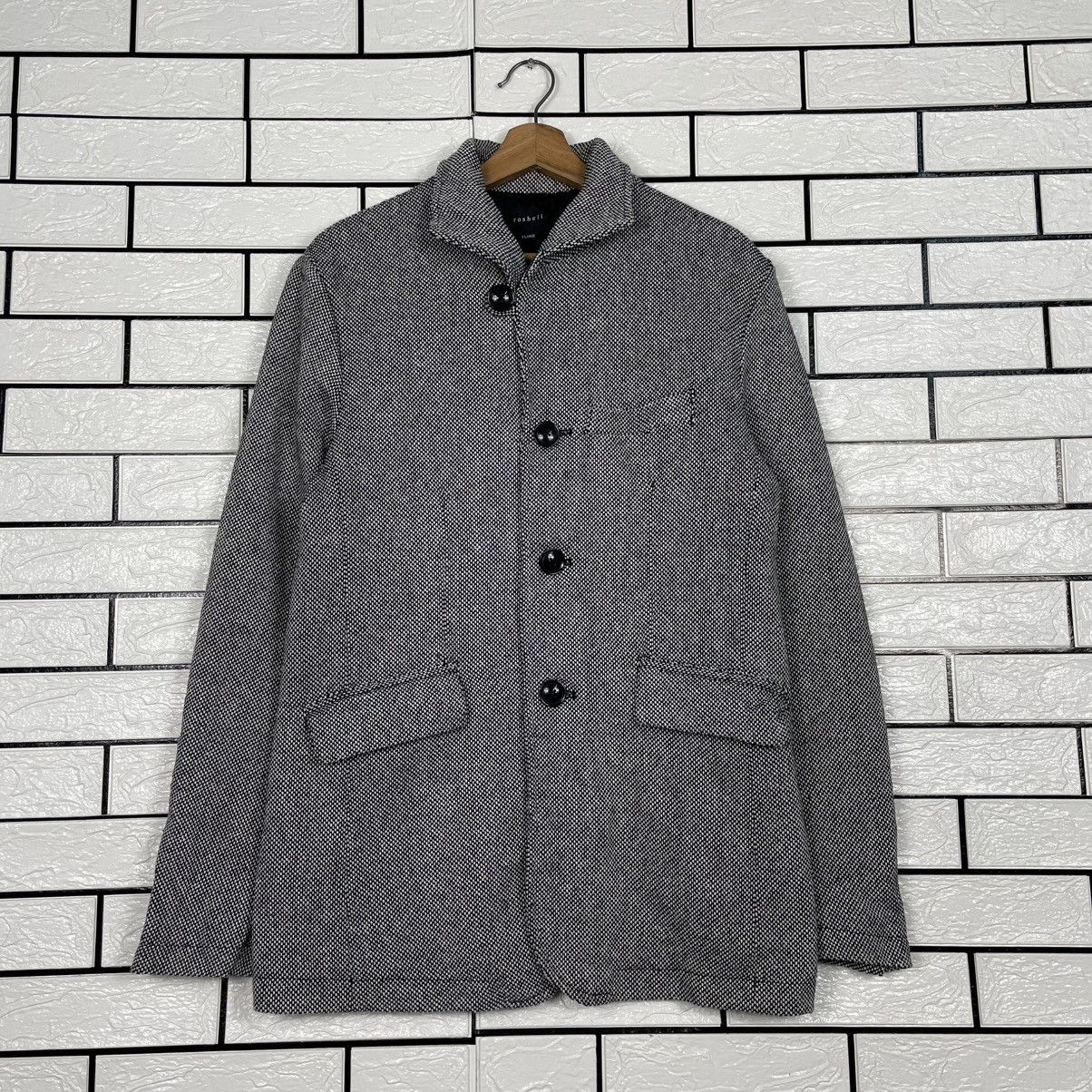 Japanese Brand Japanese Brand Roshell Houndstooth Jacket Size US M / EU 48-50 / 2 - 1 Thumbnail