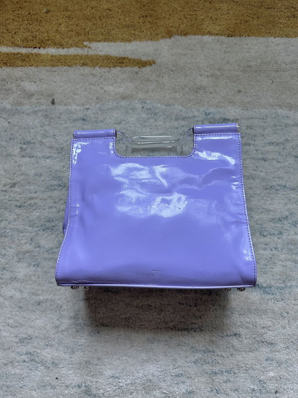 Courreges Rare Vintage Courreges Acrylic Clear Top Handle Purse Logo Size ONE SIZE - 3 Thumbnail
