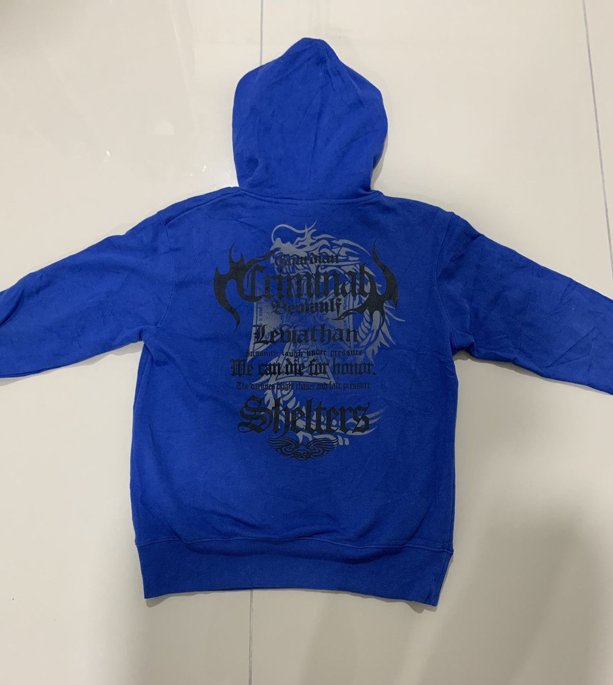 If Six Was Nine BEAUMERE PUNK POEM CROSS MUSIC HOODIE Size US M / EU 48-50 / 2 - 1 Thumbnail