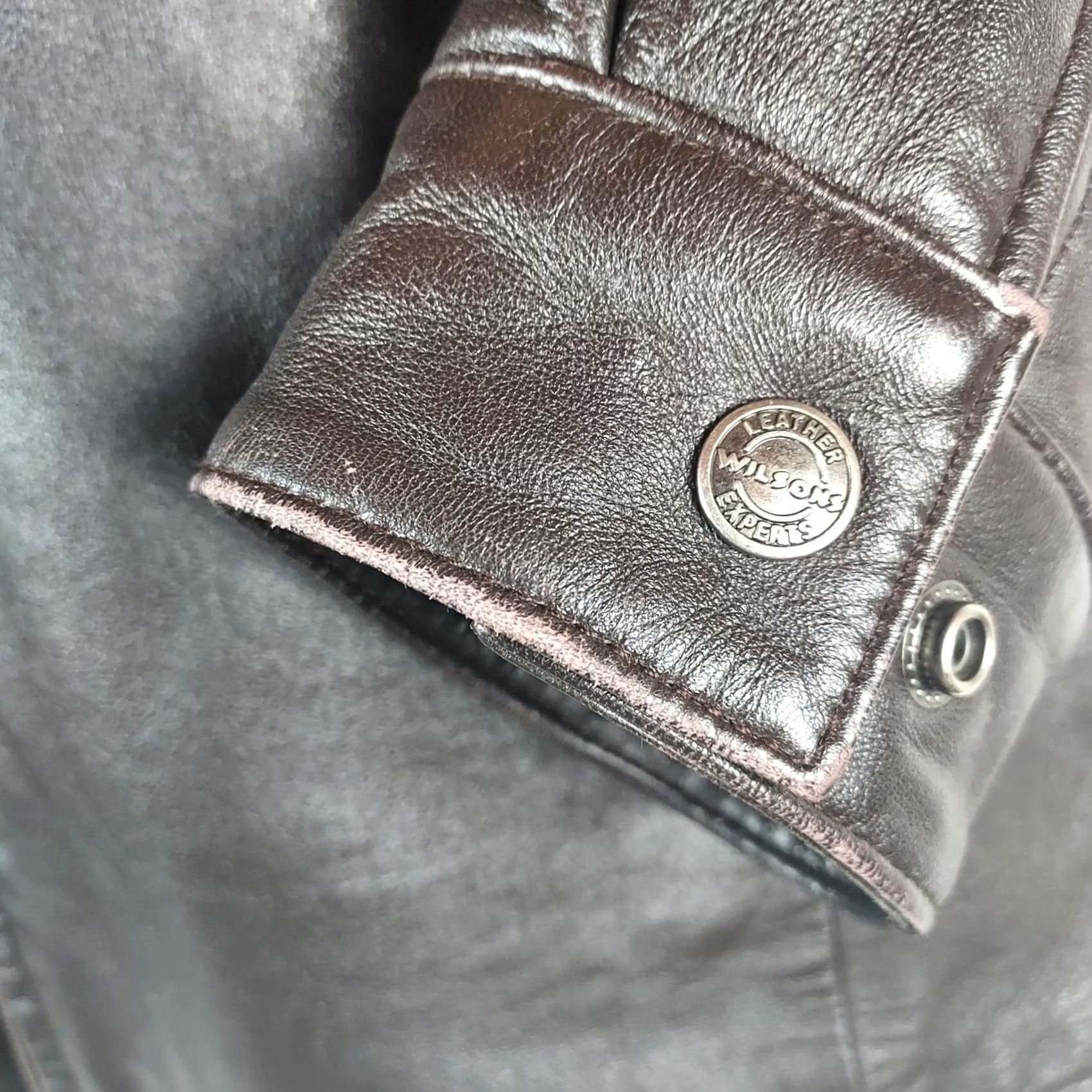Vintage VINTAGE? Actually not vintage. Wilsons Leather Mens Medium Insulated Leather Jacket Full Zip Motorcycle Jacket Black 2020s? Size US M / EU 48-50 / 2 - 6 Thumbnail