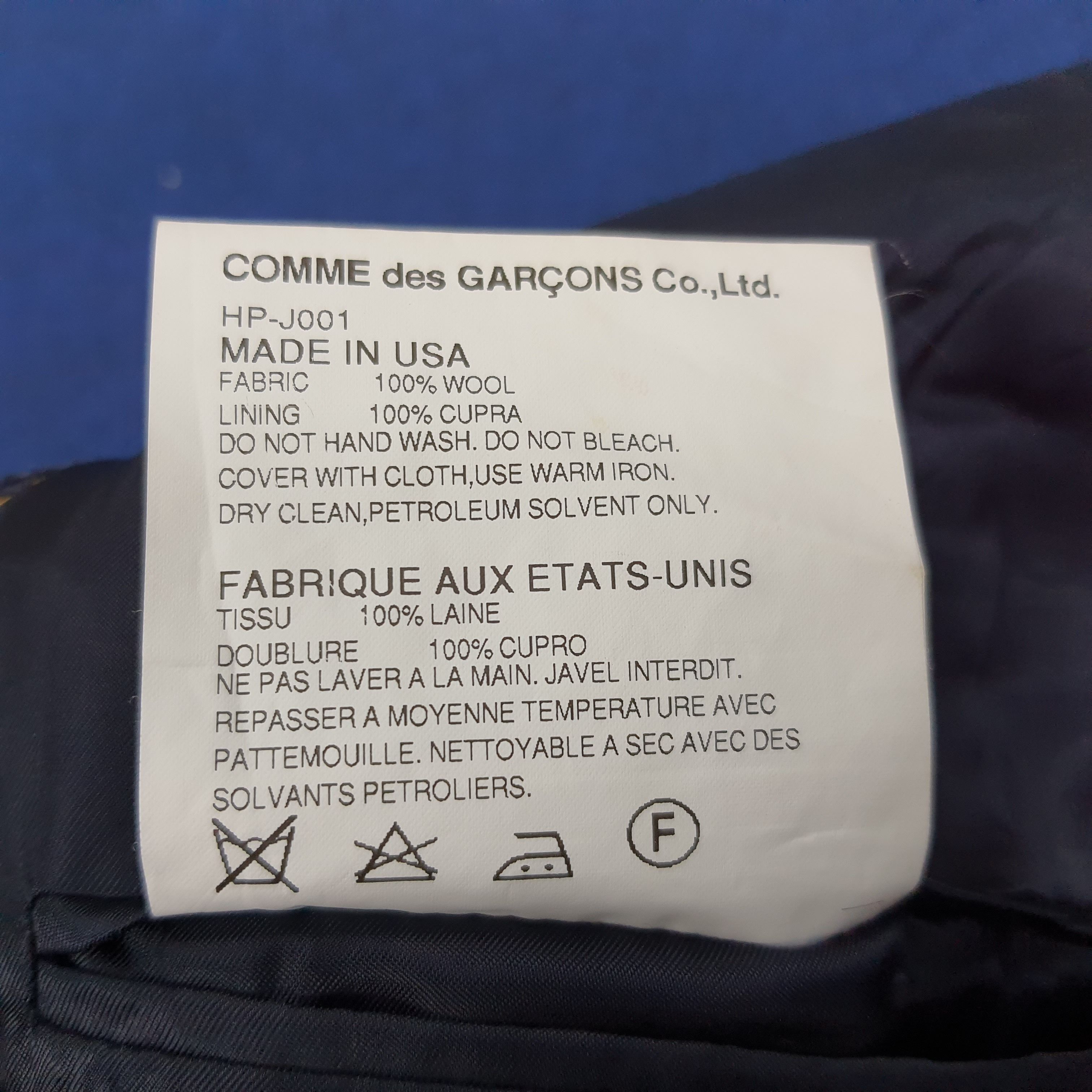 Comme des Garcons Homme × Japanese Brand Vintage Comme Des Garcons Homme Japanese Brand Blazers Size US S / EU 44-46 / 1 - 6 Thumbnail