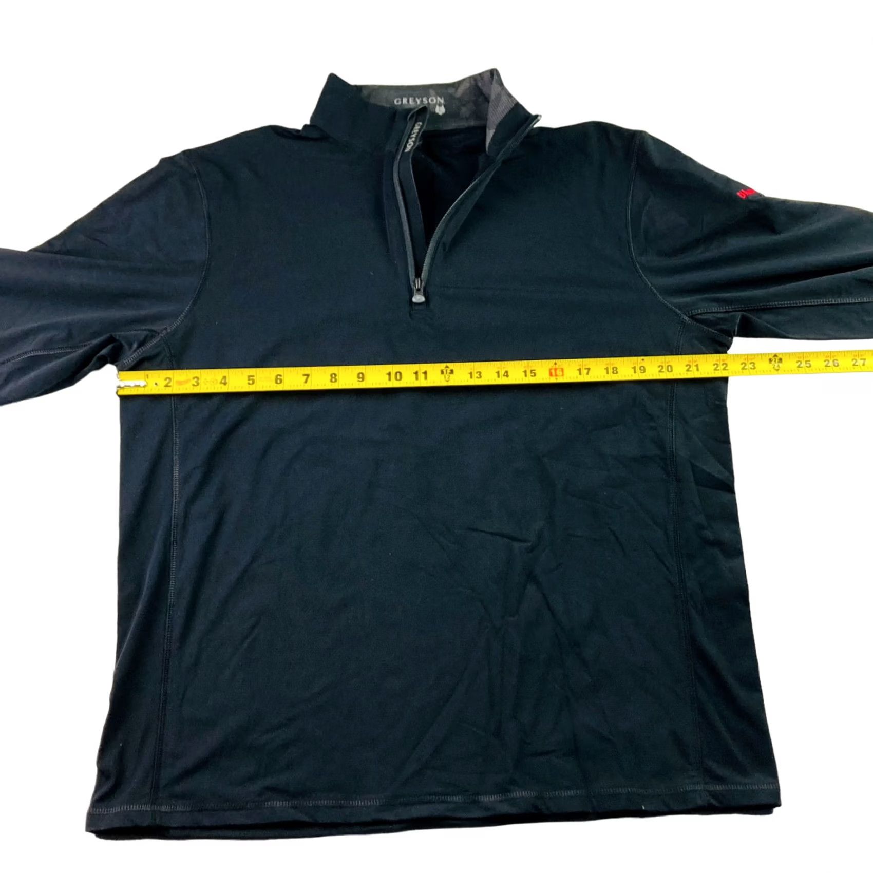 Vintage Greyson Men's 1/4 Zip Performance Stretch Pullover Jacket Black L Size US L / EU 52-54 / 3 - 7 Thumbnail