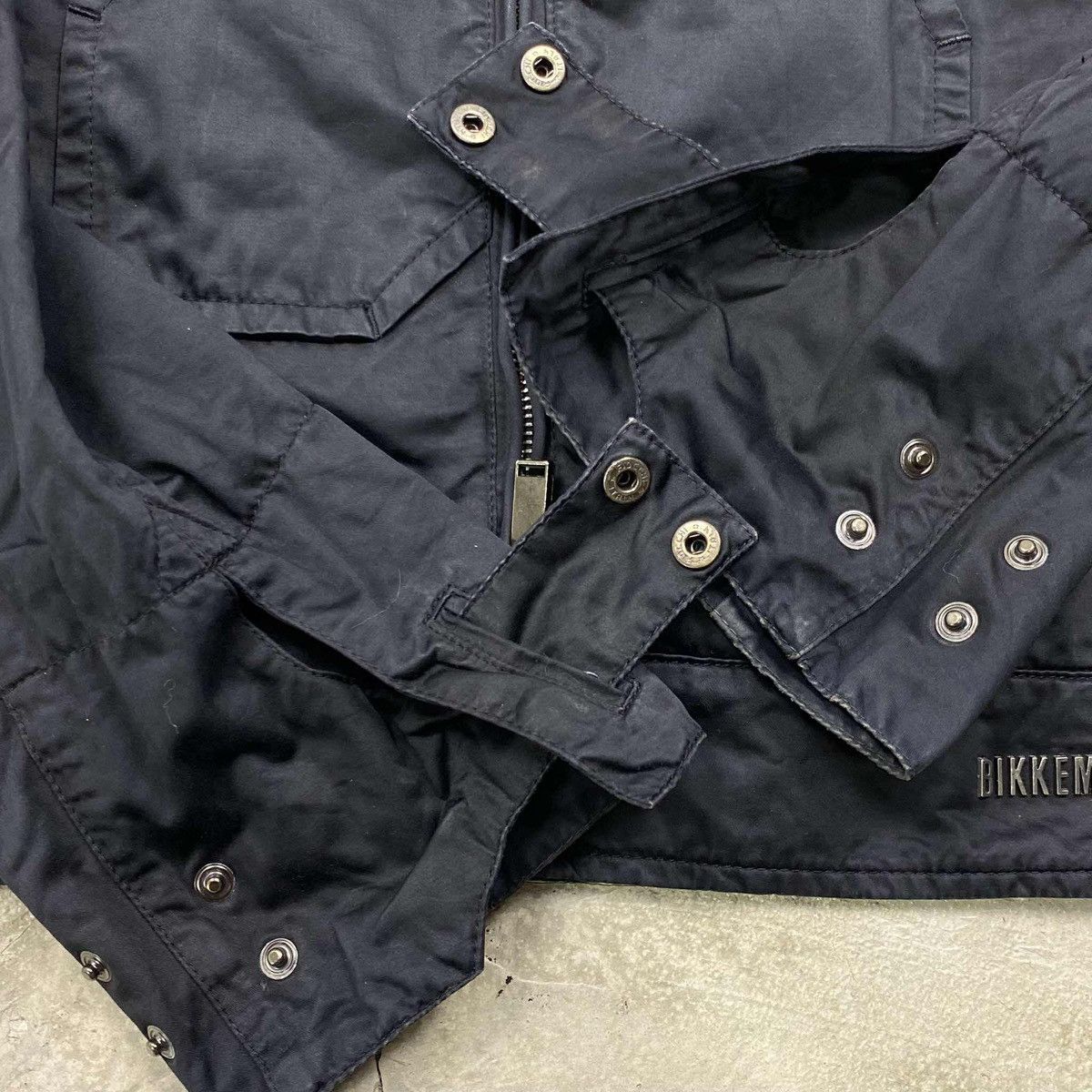 Dirk Bikkembergs Dirk Bikkembergs Heavy Nylon Black Panel Biker Jacket Size US M / EU 48-50 / 2 - 2 Thumbnail