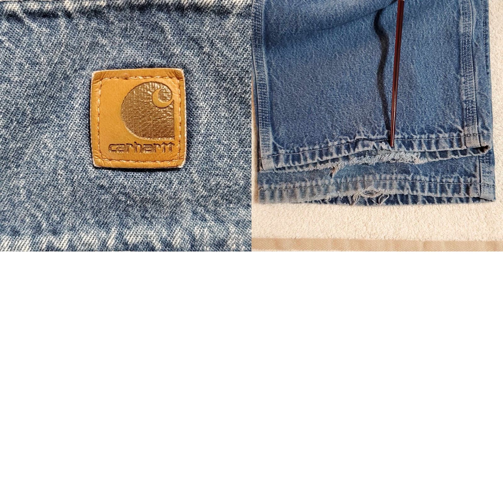Carhartt VINTAGE Carhartt Jeans B13 DST Carpenter Pocket 40 X 29 Mens Blue Straight 40 29 Mens Jeans Pockets Carhartt Size US 40 / EU 56 - 8 Thumbnail