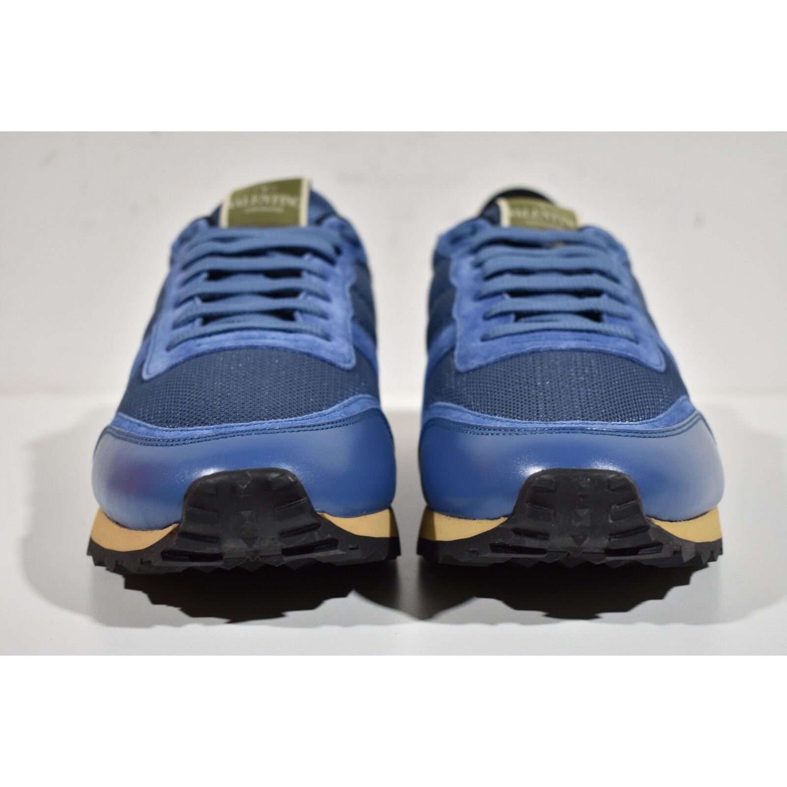 Valentino Valentino Rockstud Men Burgundy Blue Rockrunner Low Top Size US 9.5 / EU 42-43 - 5 Thumbnail
