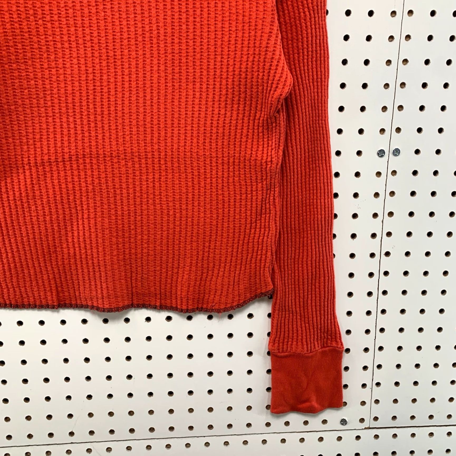 Rado VINTAGE RAD Weavers Thermal Top Womens Small Red Made In Usa Waffle Knit Shirt Size S / US 4 / IT 40 - 6 Thumbnail