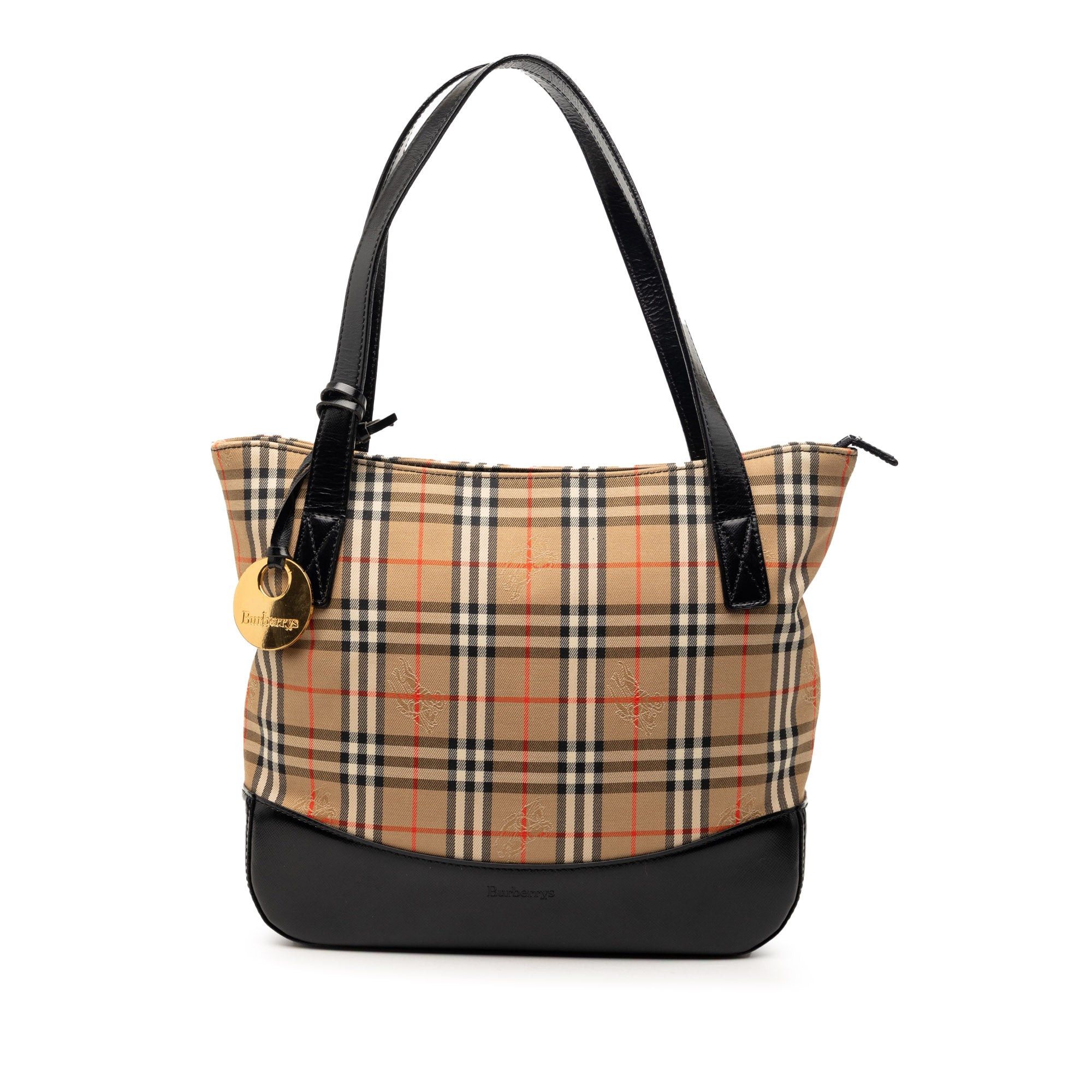 Burberry Haymarket Check Canvas Tote Size ONE SIZE - 1 Thumbnail