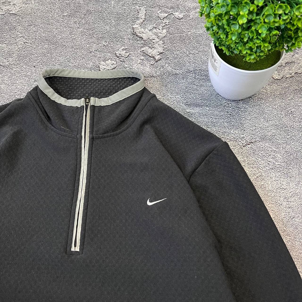 Nike Vintage 90s Nike Fleece Jacket 1/3 Zip up small logo Mens Size US S / EU 44-46 / 1 - 10 Thumbnail