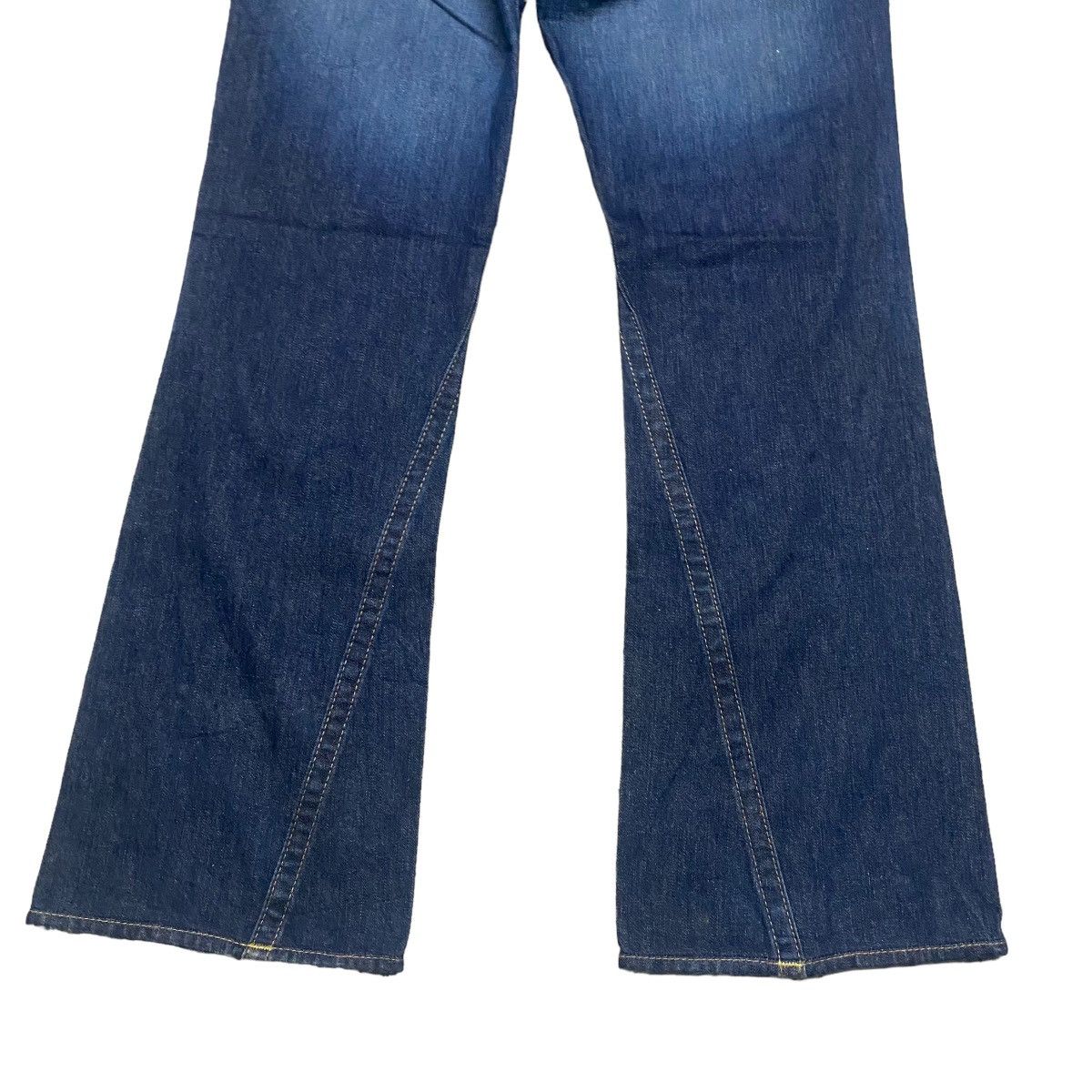 True Religion Vintage True Religion Joey Leather Flap Denim Flare Jeans Size US 31 - 14 Thumbnail