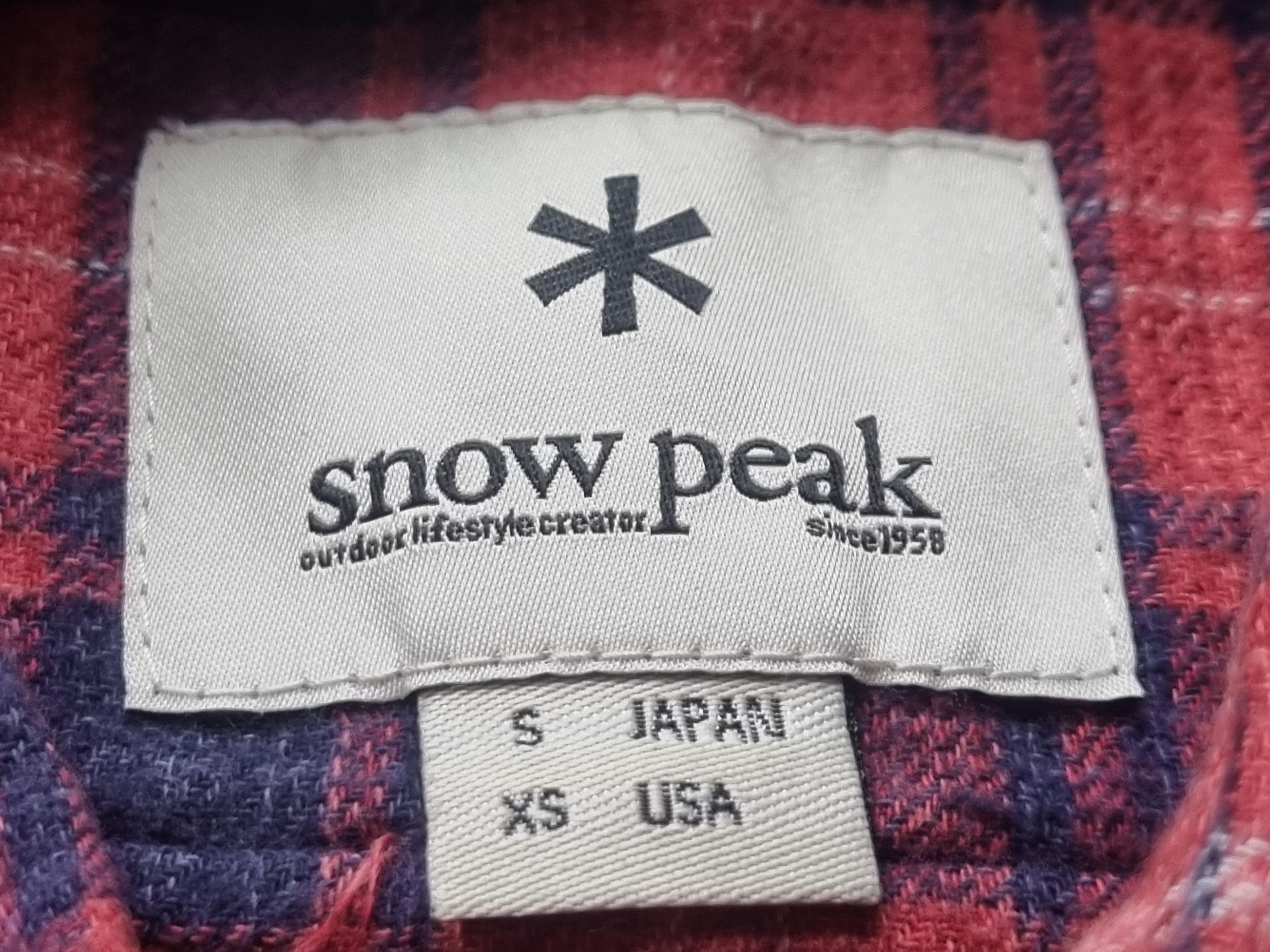 Snow Peak Snow Peak Flanel Button Up Shirt Size US XS / EU 42 / 0 - 9 Thumbnail