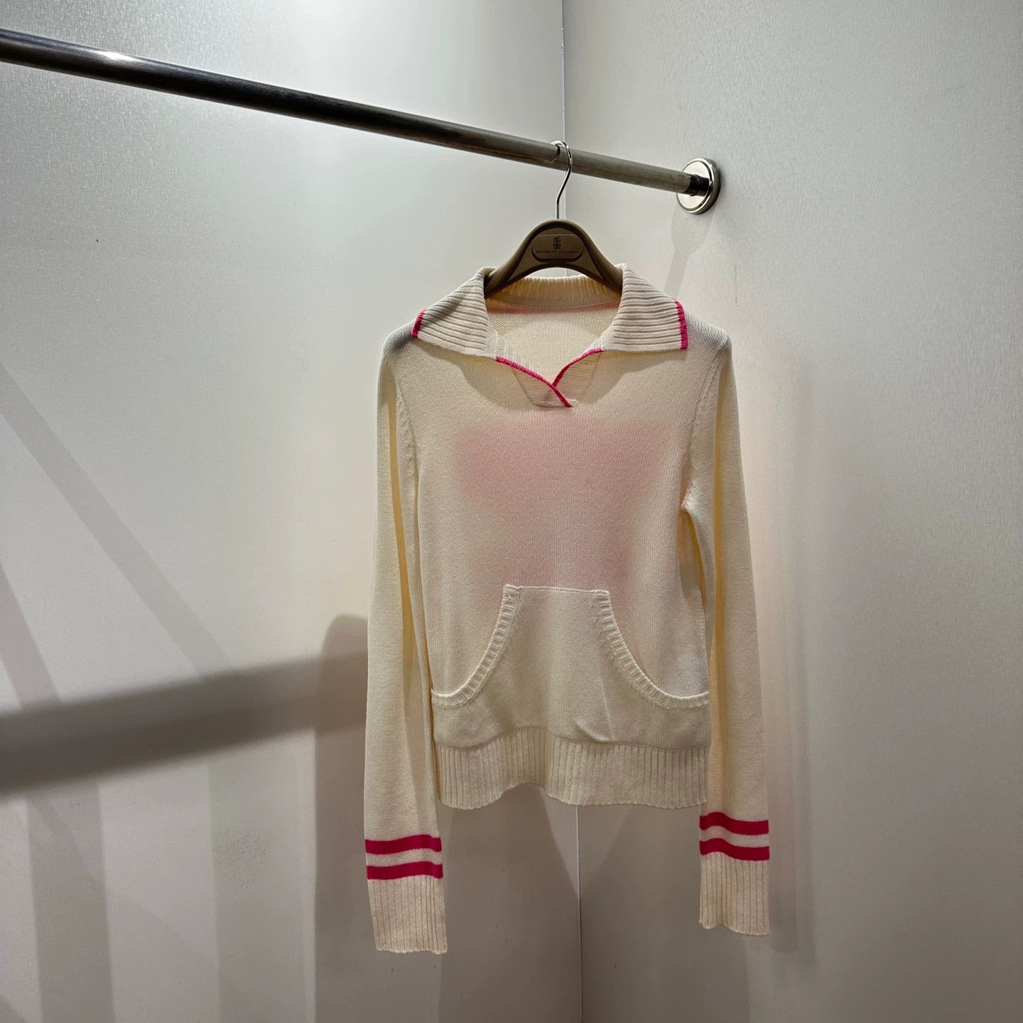 Christian Louboutin Dior apr764 striped colorblocked logo cashmere sweater 36 Size XS / US 0-2 / IT 36-38 - 2 Thumbnail
