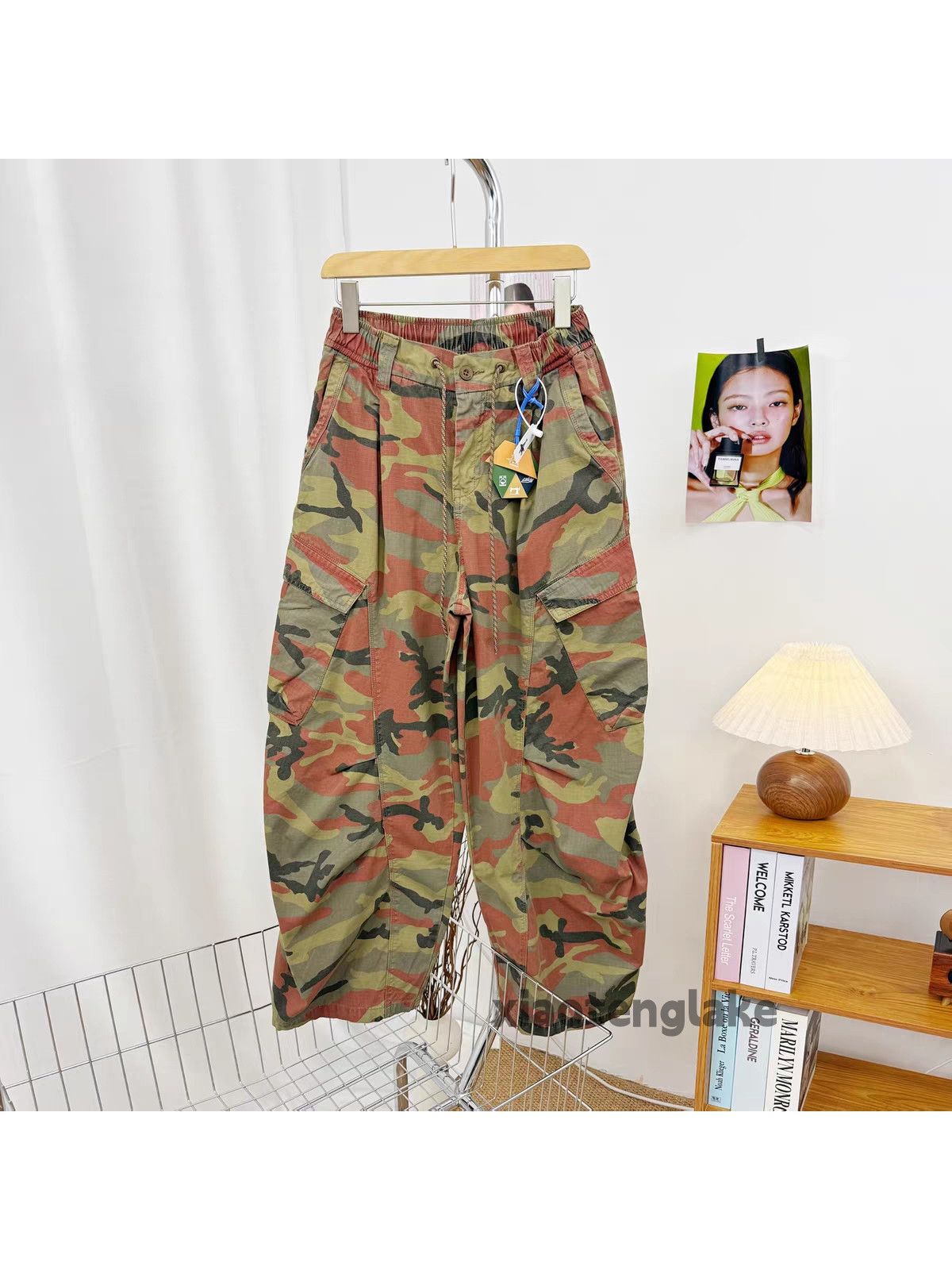 Vintage Utility pleated outdoor loose baggy military cargo pants Size US 32 / EU 48 - 4 Thumbnail