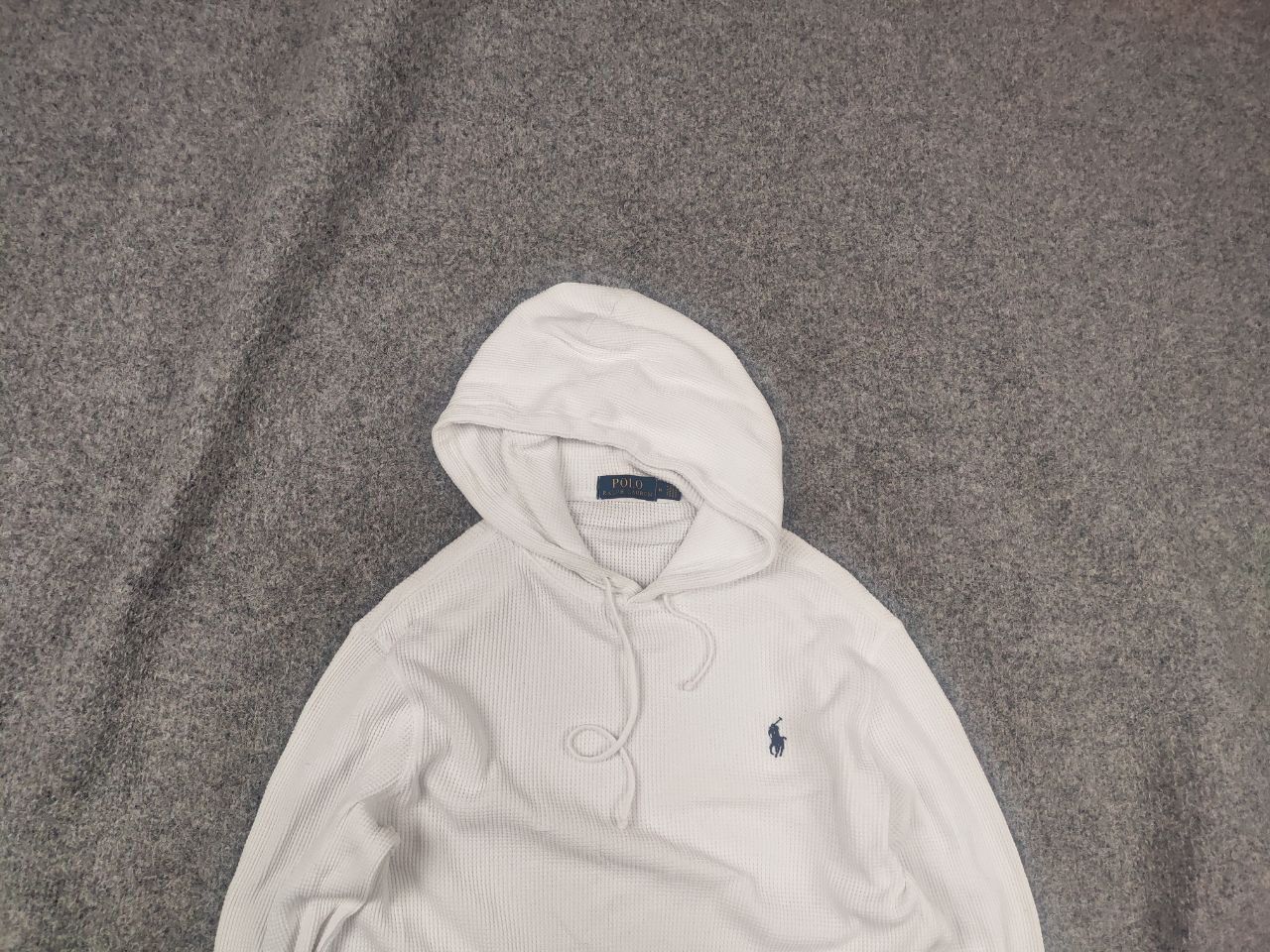 Polo Ralph Lauren Polo Ralph Lauren Vintage waffle White fabric Hoodie Size US S / EU 44-46 / 1 - 2 Thumbnail