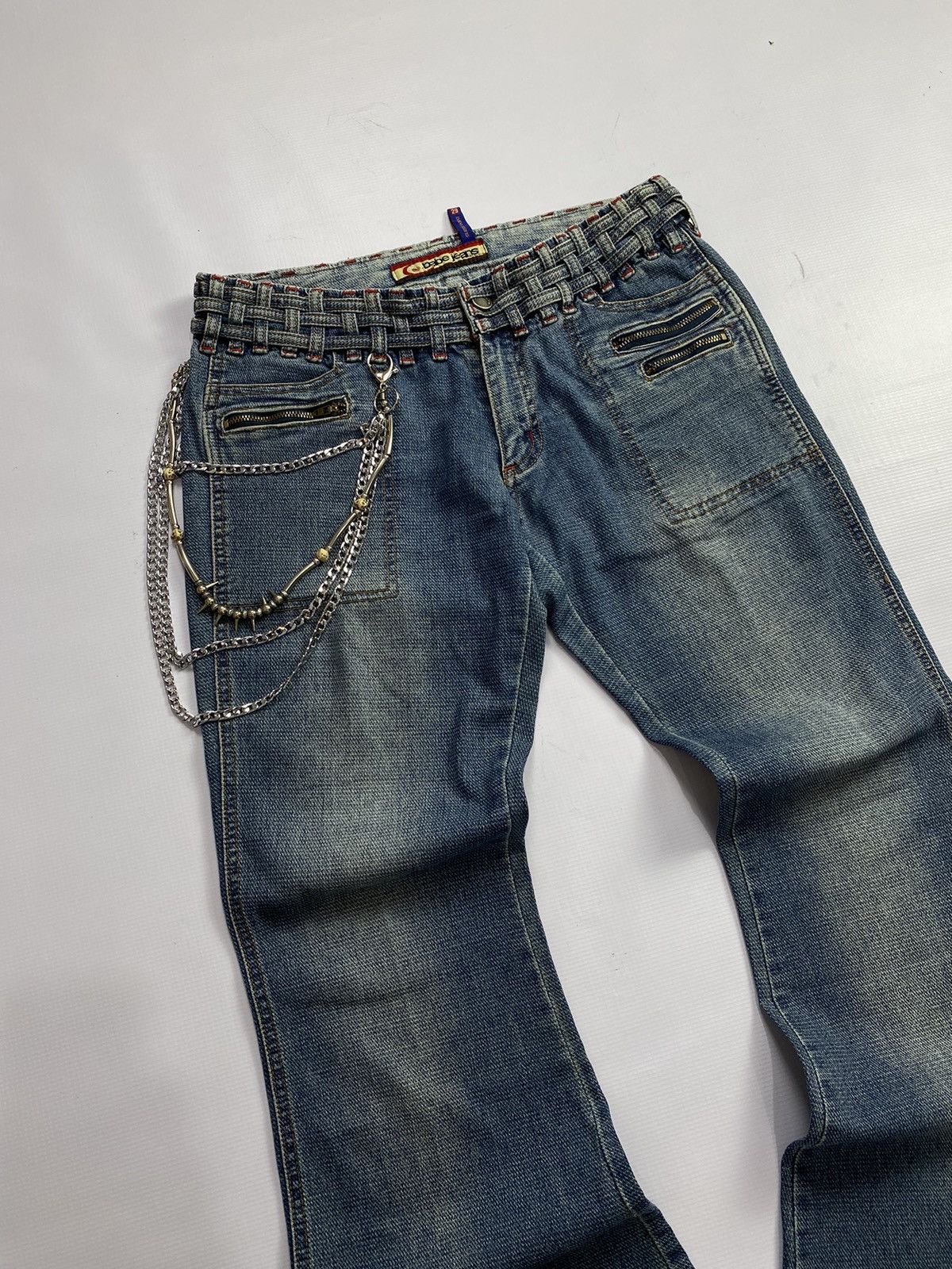 If Six Was Nine × Japanese Brand × Le Grande Bleu (L.G.B.) 2000s BABE Super Flare Jean Size US 32 / EU 48 - 3 Thumbnail