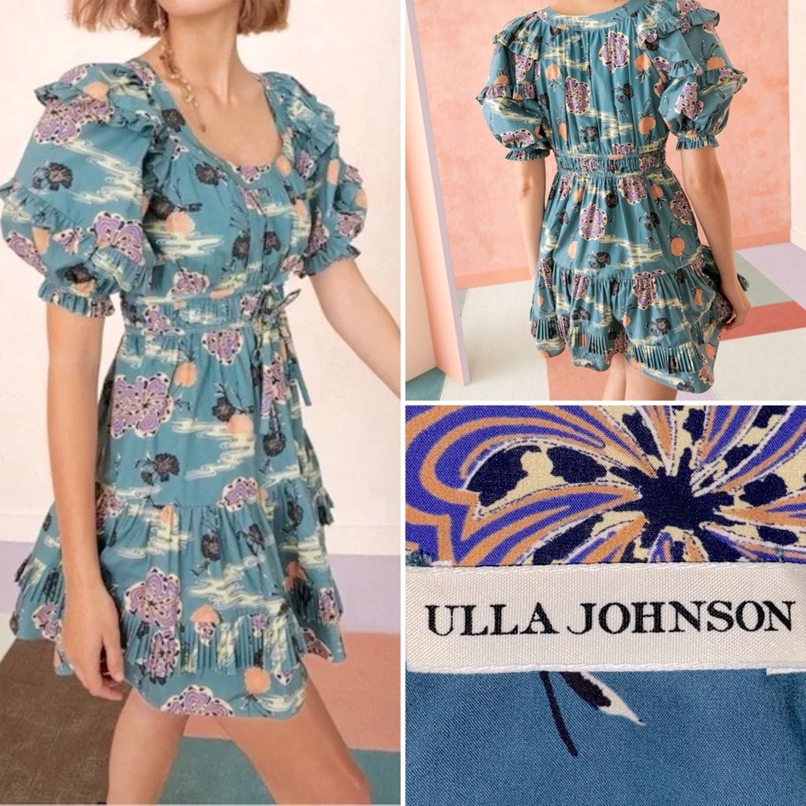 Ulla Johnson Ulla Johnson $398 Naomi Dress River Sz 2 EUC Size XS / US 0-2 / IT 36-38 - 1 Thumbnail