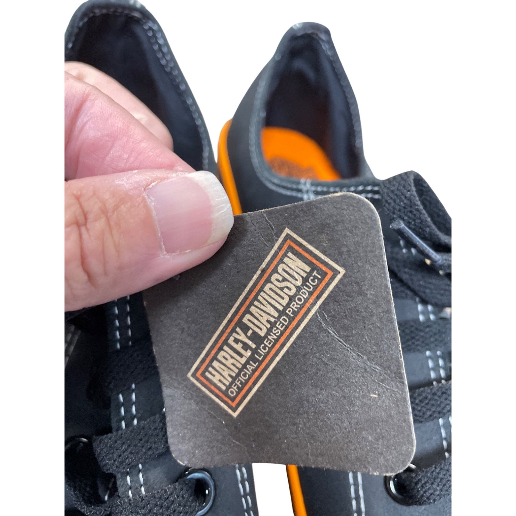 Harley Davidson Harley-Davidson Mens Low-Top Vulcon Black Orange Sneakers Si Size US 13 / EU 46 - 17 Thumbnail