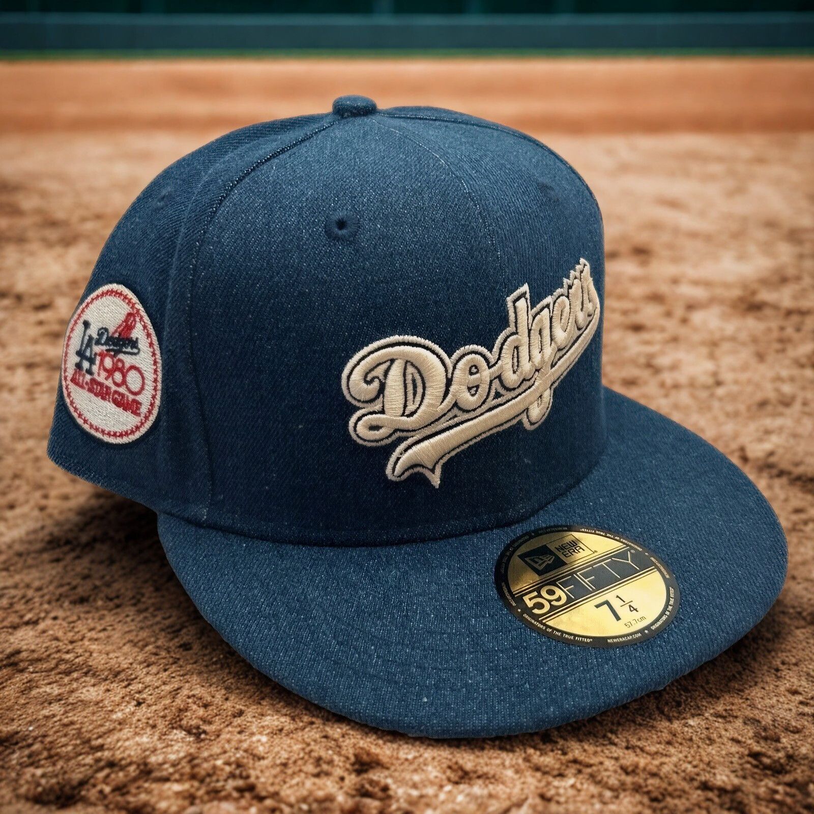 New Era Los Angeles Dodgers Denim '80 All Star New Era 7 1/2 MLB Hat Size ONE SIZE - 1 Thumbnail