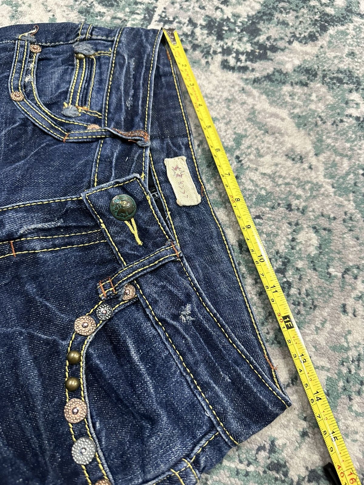 Japanese Brand Japanese Brand Studded Pocket Flare Denim Size US 28 / EU 44 - 18 Thumbnail