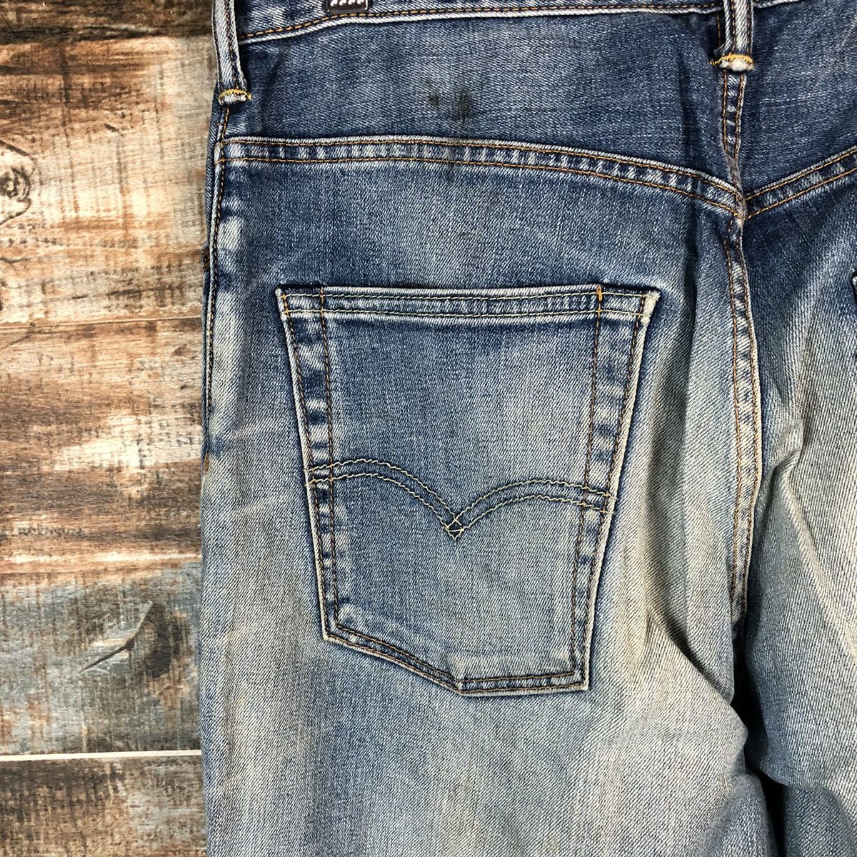 Levi's DLL Levis 551 faded Blue jeans Denim Pants #C189 Size US 31 - 16 Thumbnail