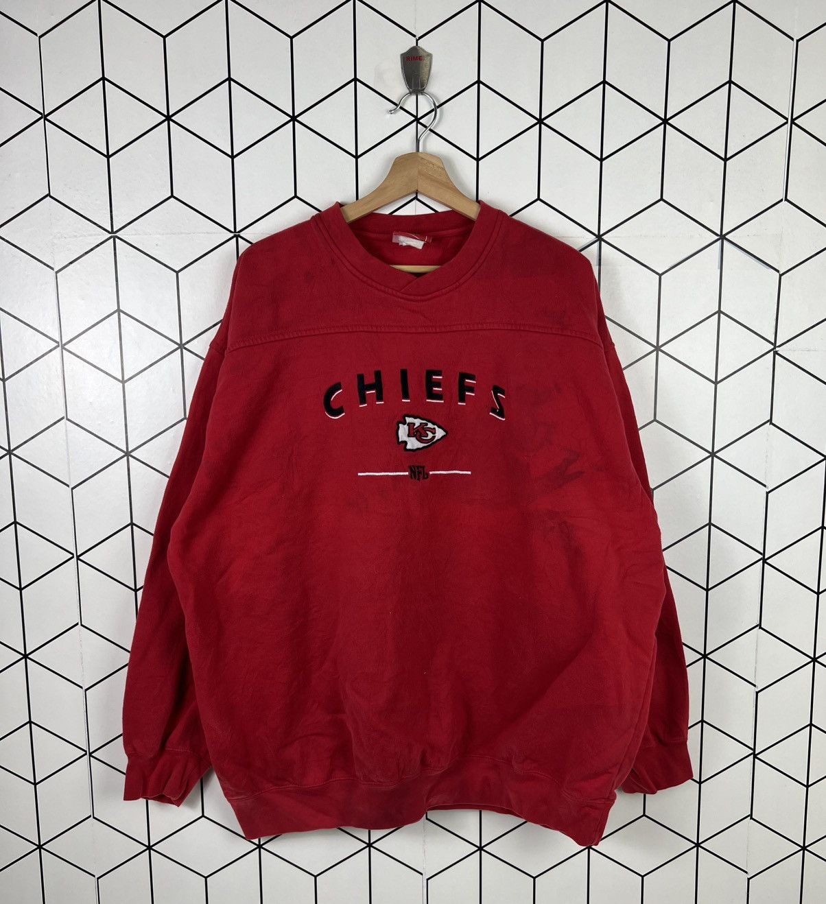 Vintage 90’s Lee Sport NFL Kansas City KC Chiefs Sweatshirt Size newest XL