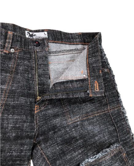 Japanese Brand Satan Arbeit japanese brand raw cut design double knee patch Size US 32 / EU 48 - 5 Thumbnail