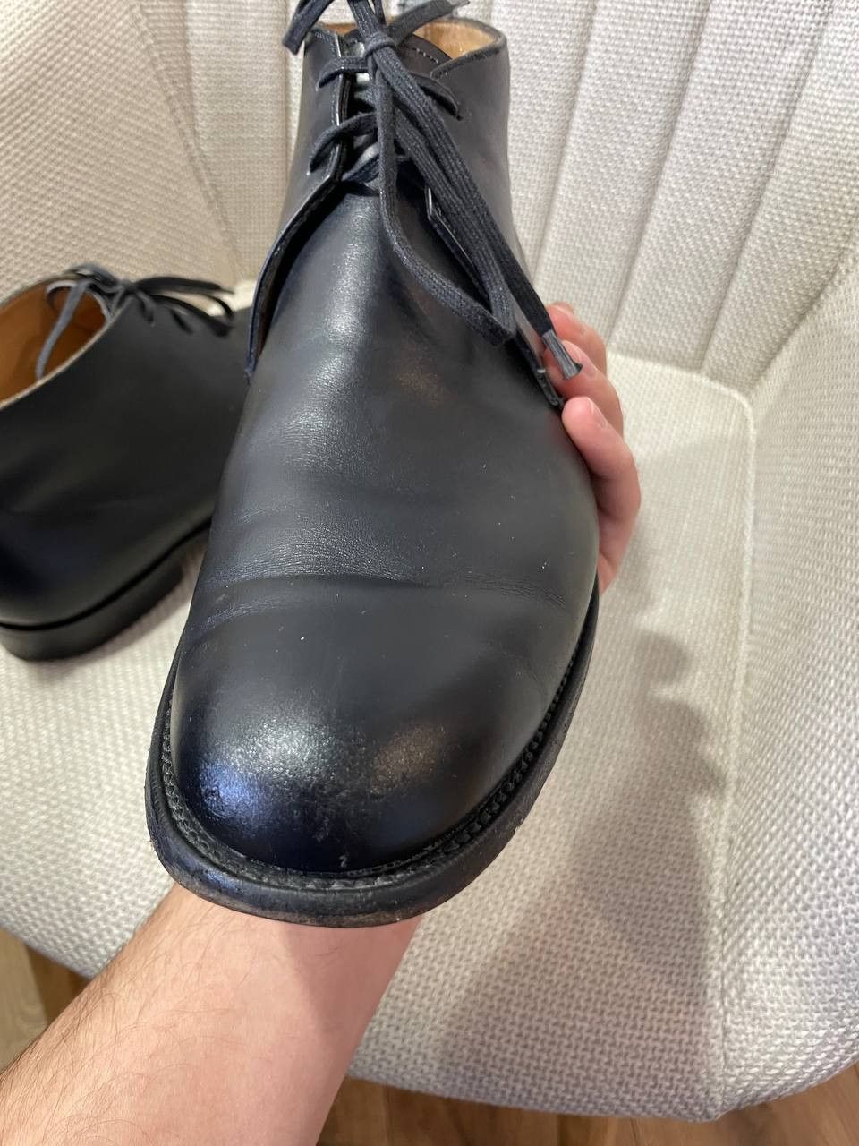 Grenson Grenson Chukka Boots Black Leather Shoes Men's Size US 9.5 / EU 42-43 - 4 Thumbnail