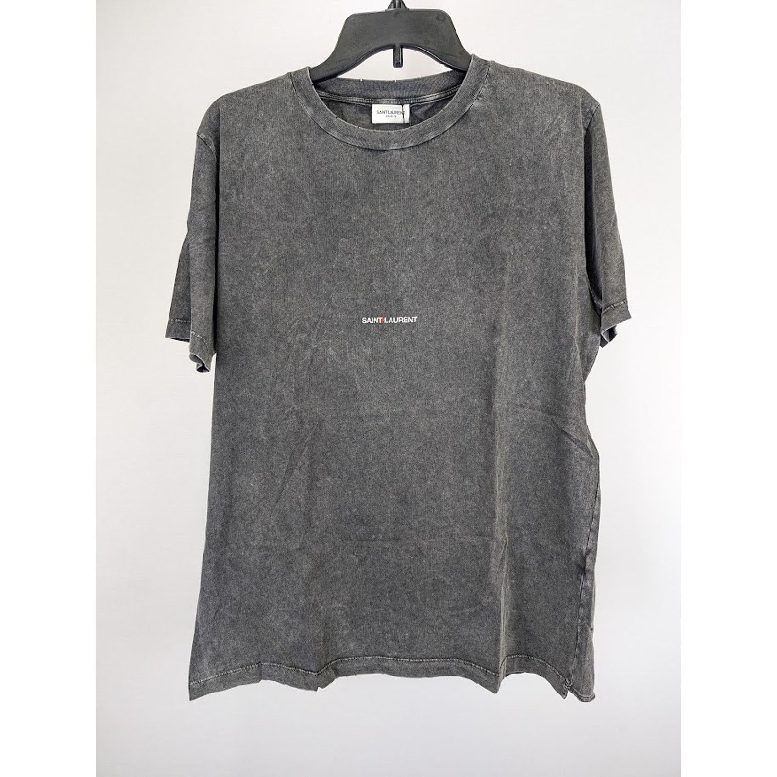Saint Laurent Paris o1rshd1 Logo Print T-Shirt in Black Size US XXL / EU 58 / 5 - 3 Thumbnail