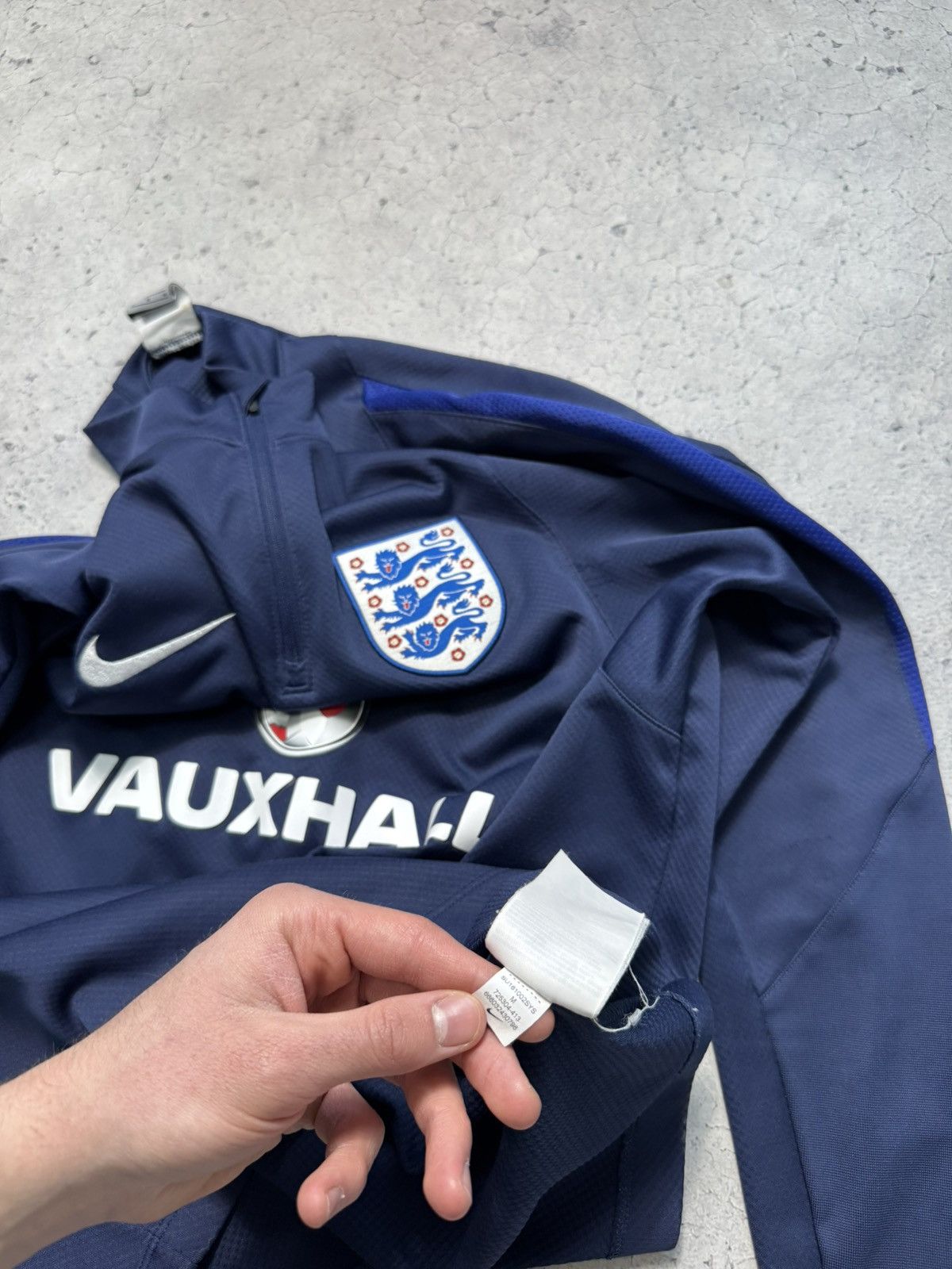 Nike × Vintage Nike Dri-Fit England Team Training Jacket 1/4 Zip Track Top Size US M / EU 48-50 / 2 - 8 Thumbnail