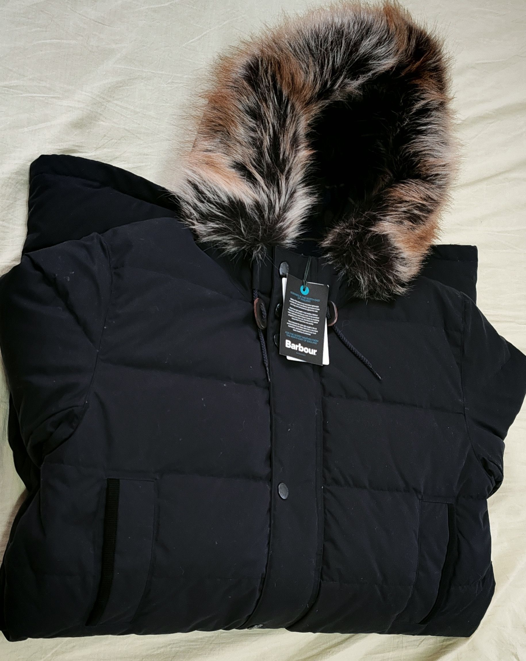 Barbour Veste à capuche Barbour Cirée / matelassée Baffle Tg:M Size US M / EU 48-50 / 2 - 5 Thumbnail