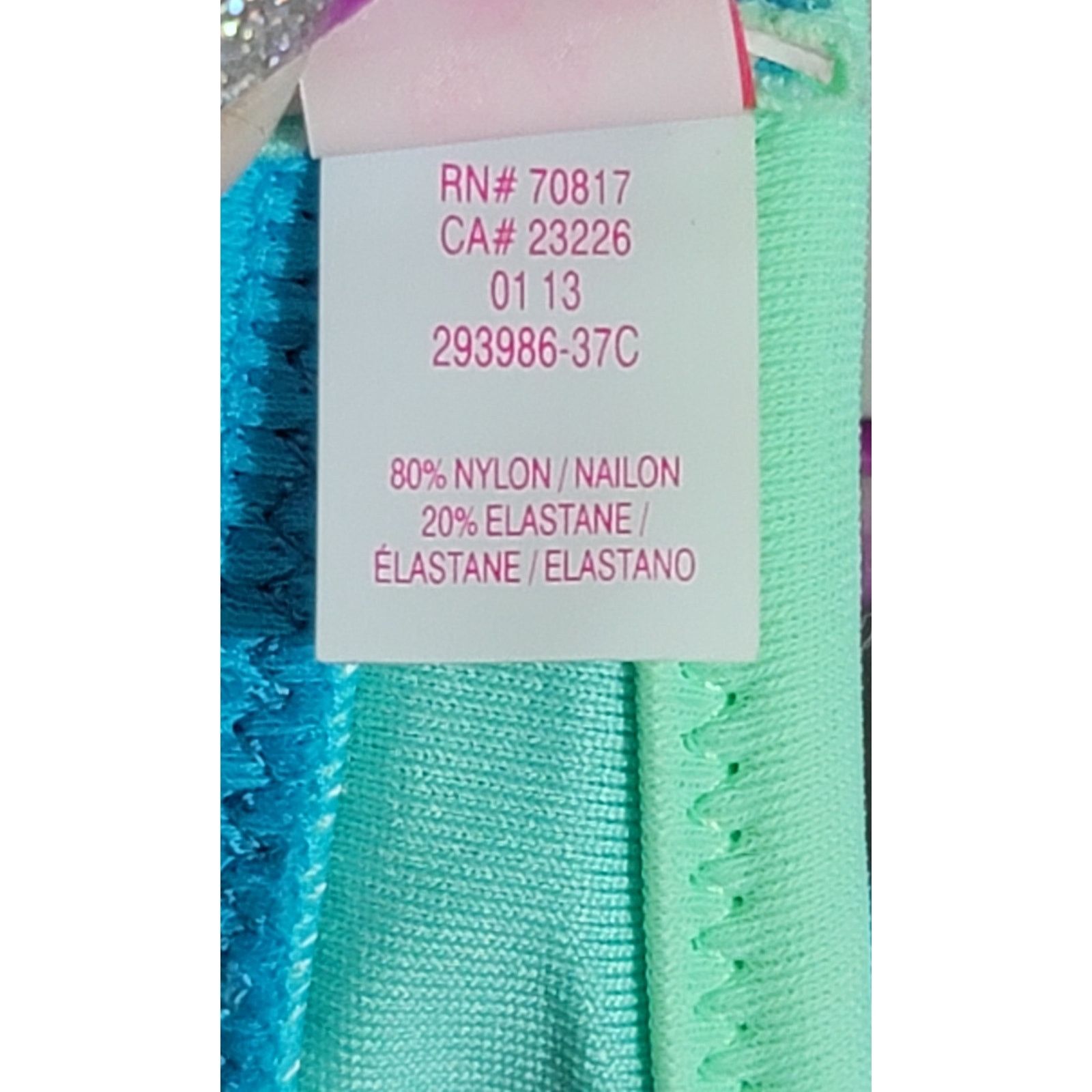 Other Victoria's Secret Blue Green Pleated Padded Bikini Top 32B Size ONE SIZE - 5 Thumbnail